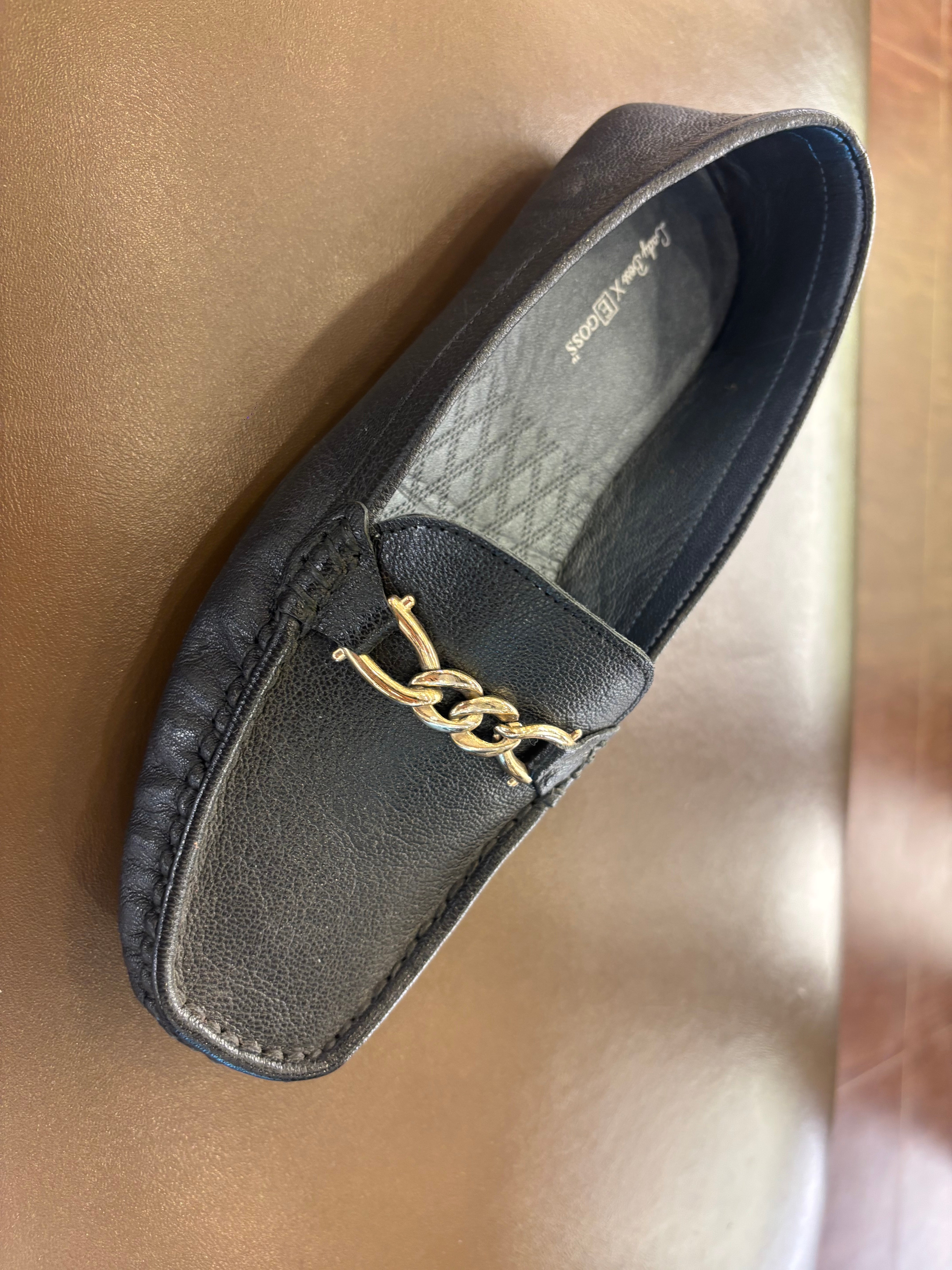 Kia Buckled Leather Memory Cushion Loafers