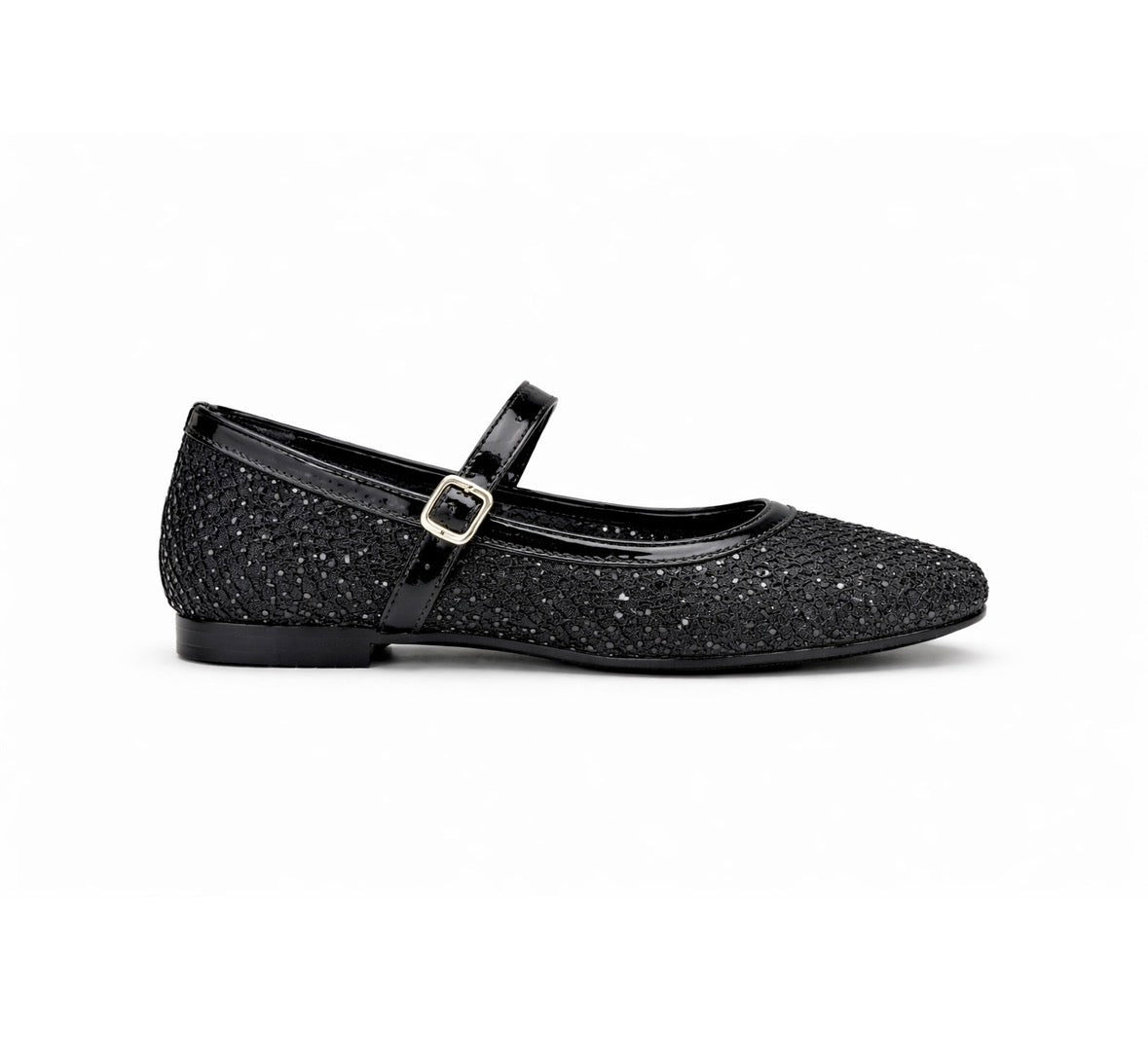 Olivia Premium Mesh Flat Mary Jane Ballerinas