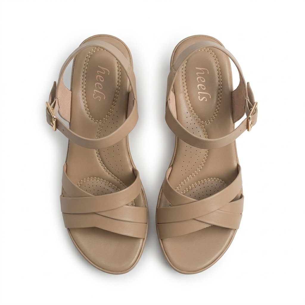 Tory Strappy Wedge Comfort Summer Sandals - The Heels India