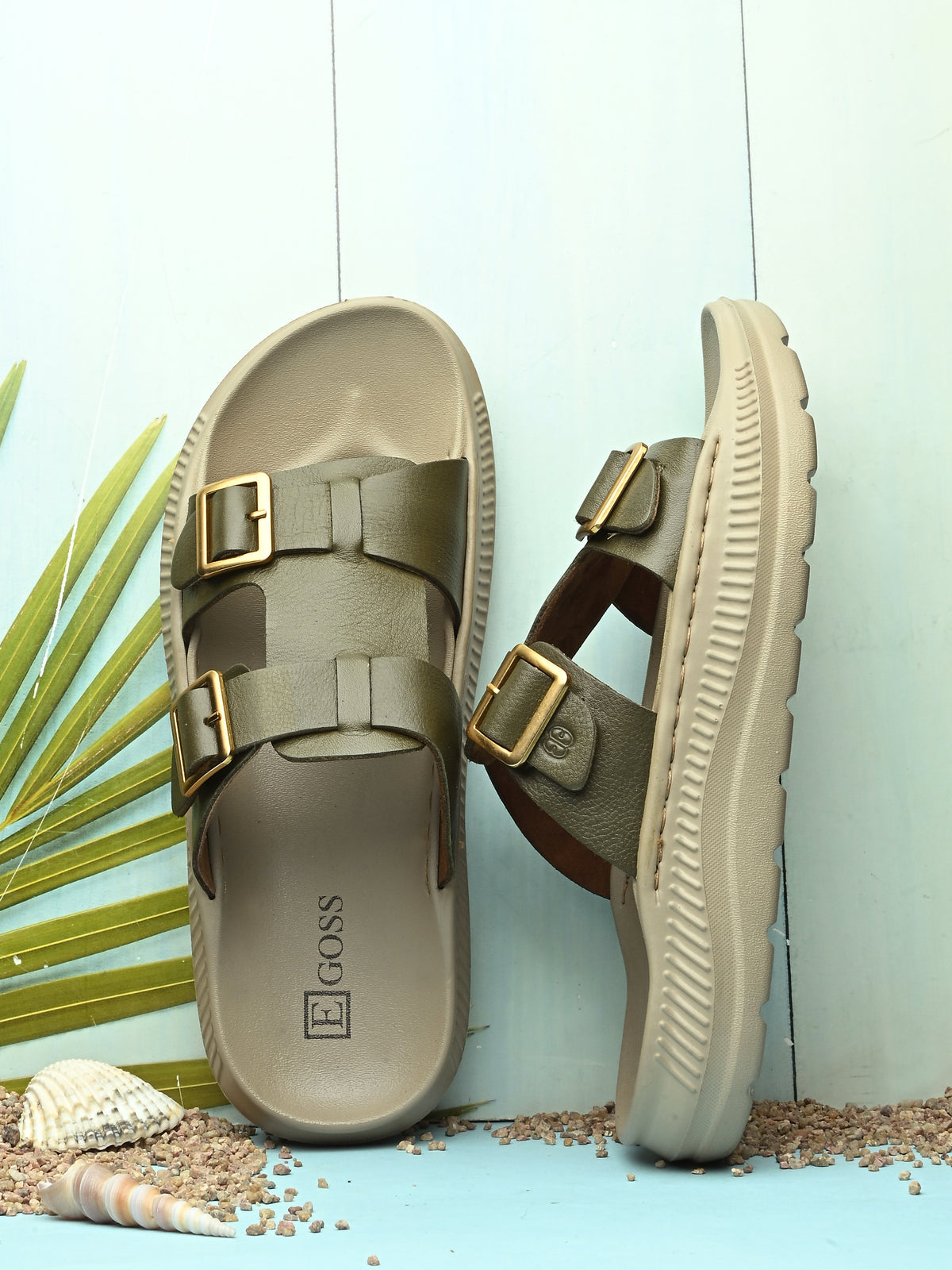 Mikel Zero Gravity Summer Comfort Leather Slippers