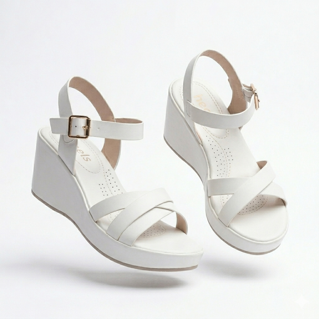 Tory Strappy Wedge Comfort Summer Sandals - The Heels India