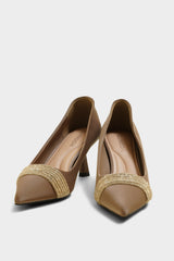 Sofia Khaki Kitten Heels