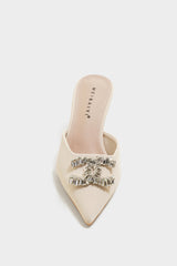 Amelia Beige Kitten Heels