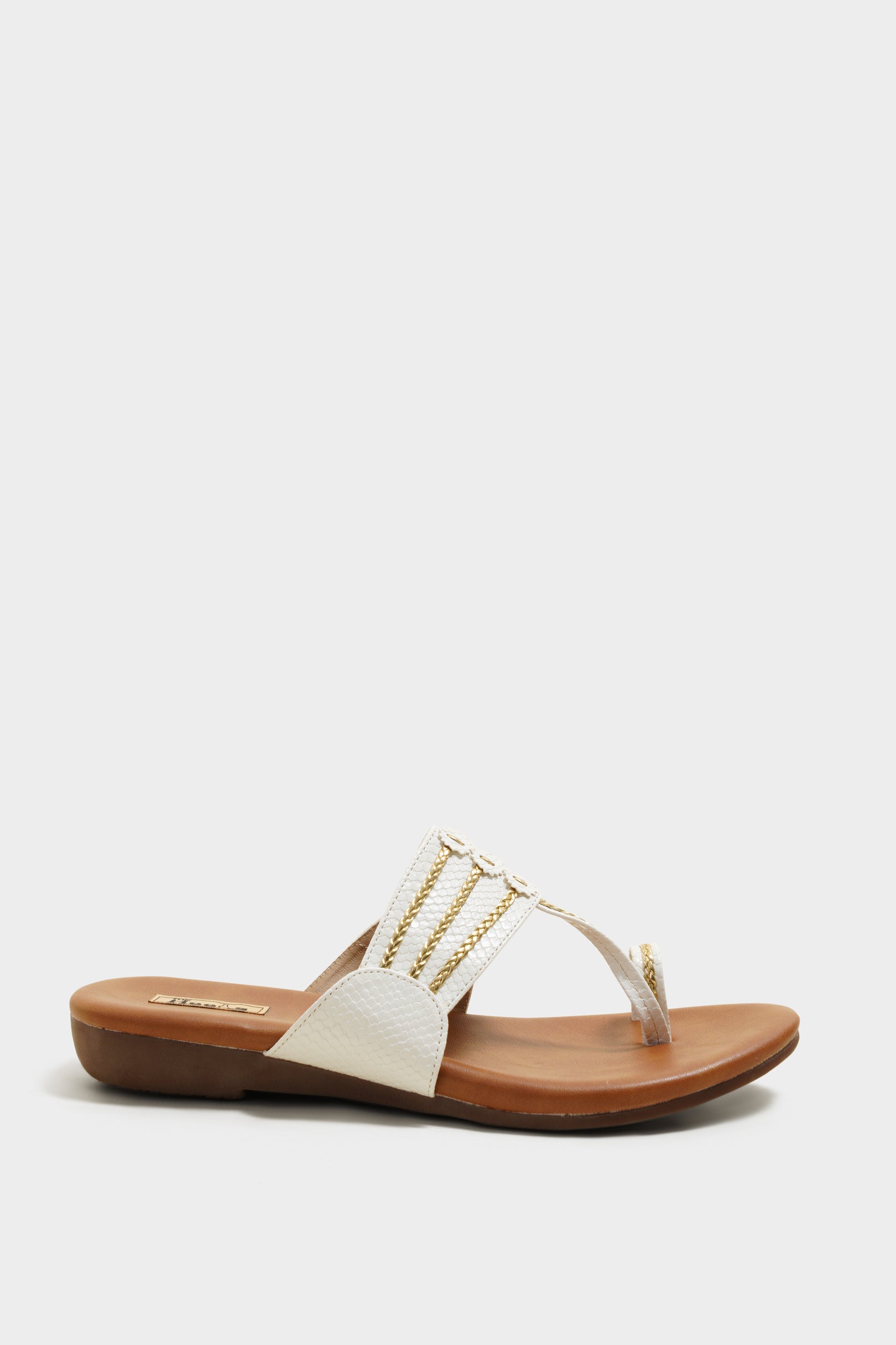 Alice White Cushion Kohlapuris - The Heels India