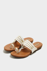 Alice White Cushion Kohlapuris - The Heels India