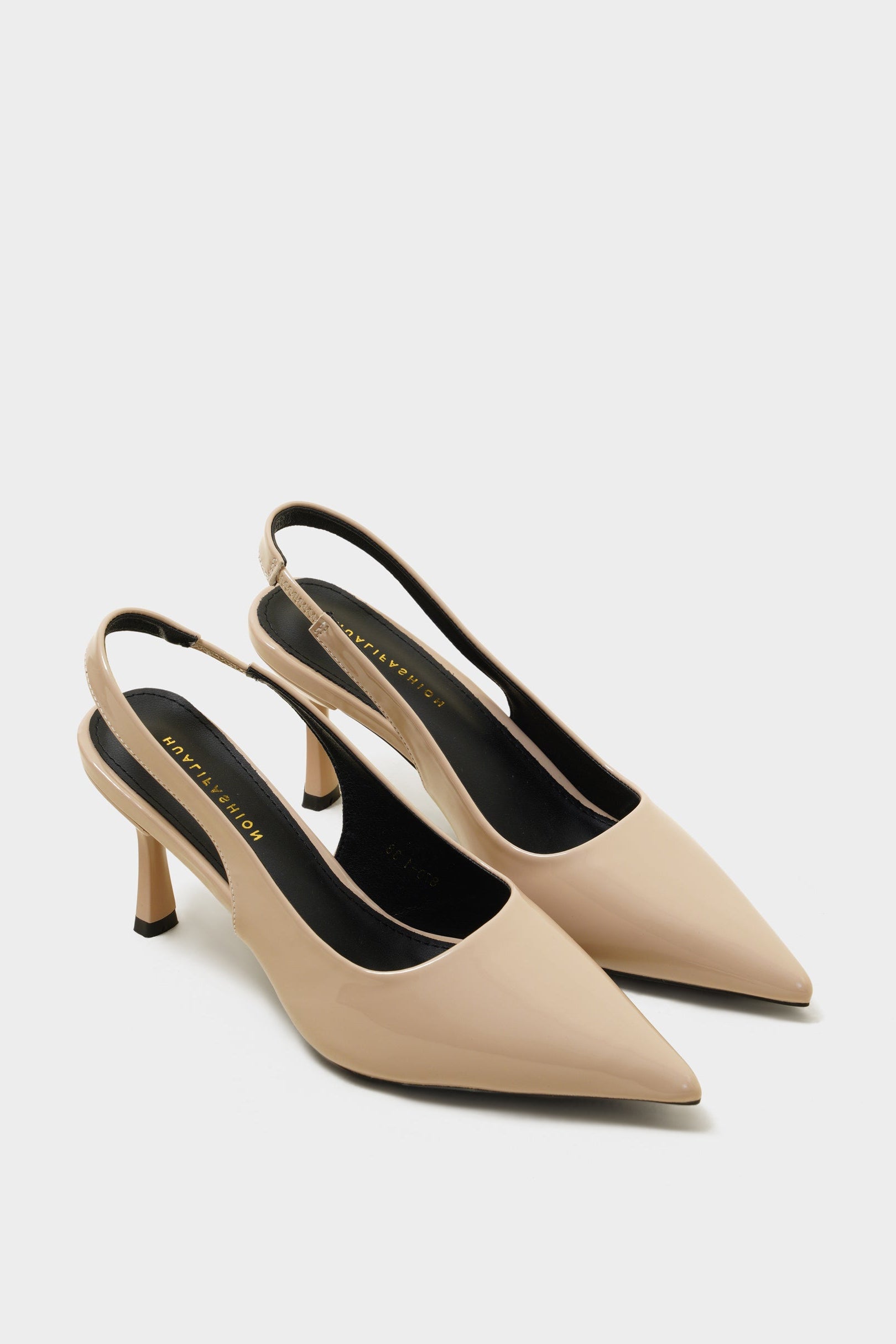 Nora khaki slingback heels - The Heels India