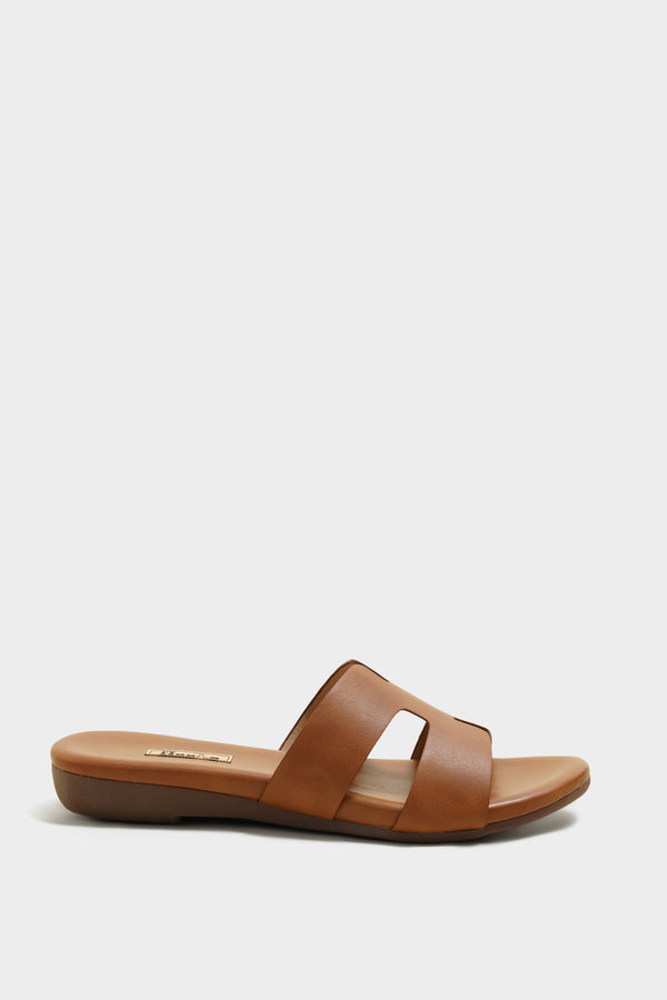 Abigail Tan Cushion Sliders