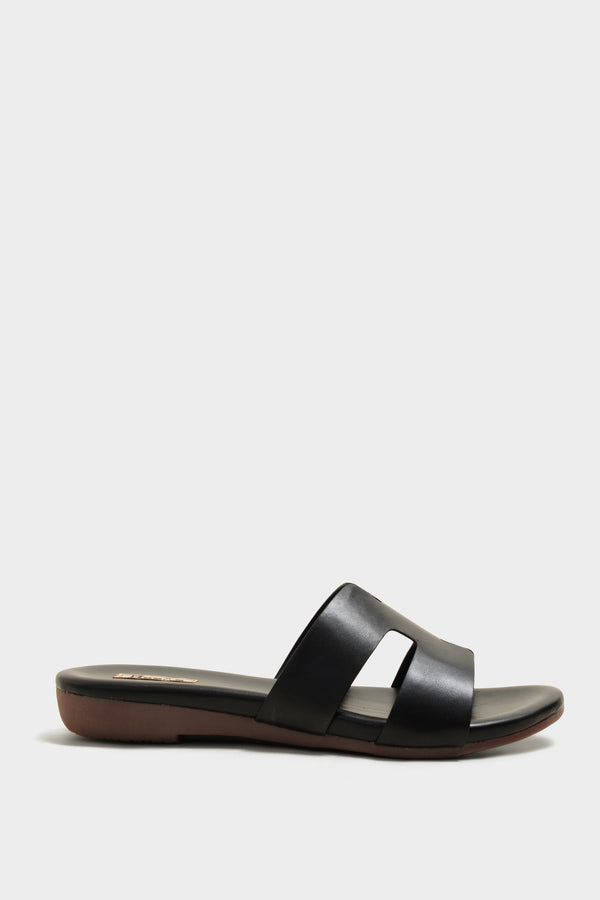 Harper Black Cushion Sliders