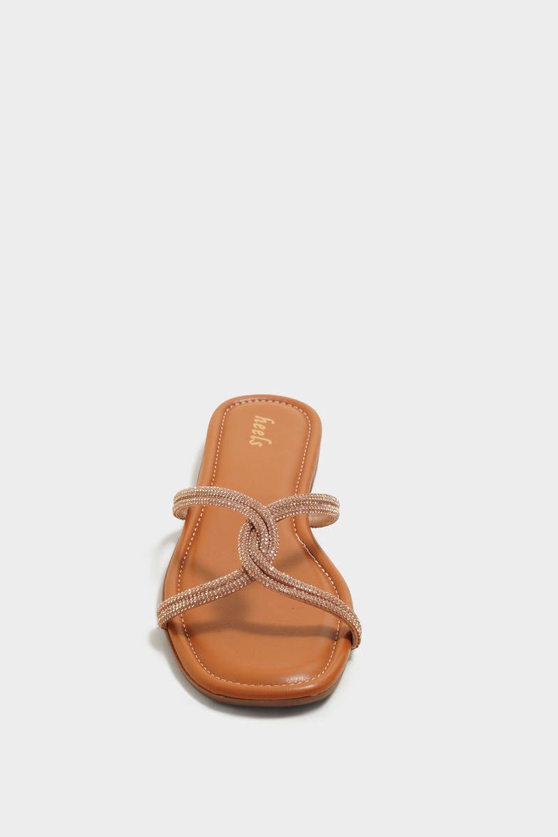 Savoy Sultan Bling Sliders - The Heels India