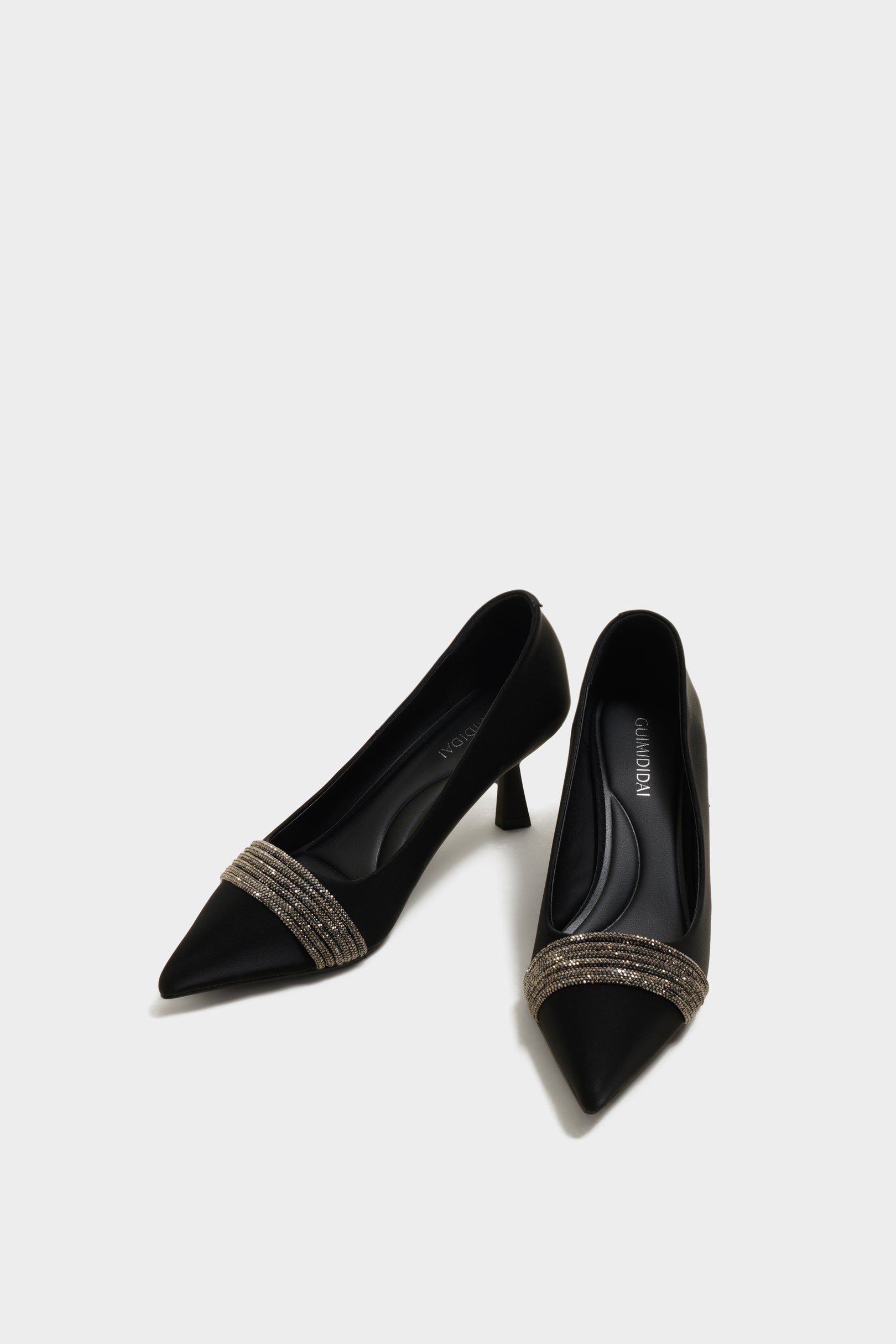 Hannah Black Kitten Heels - The Heels India