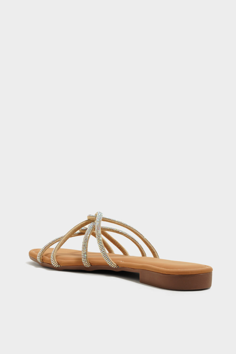 Avery Rainbow Bling Sliders - The Heels India