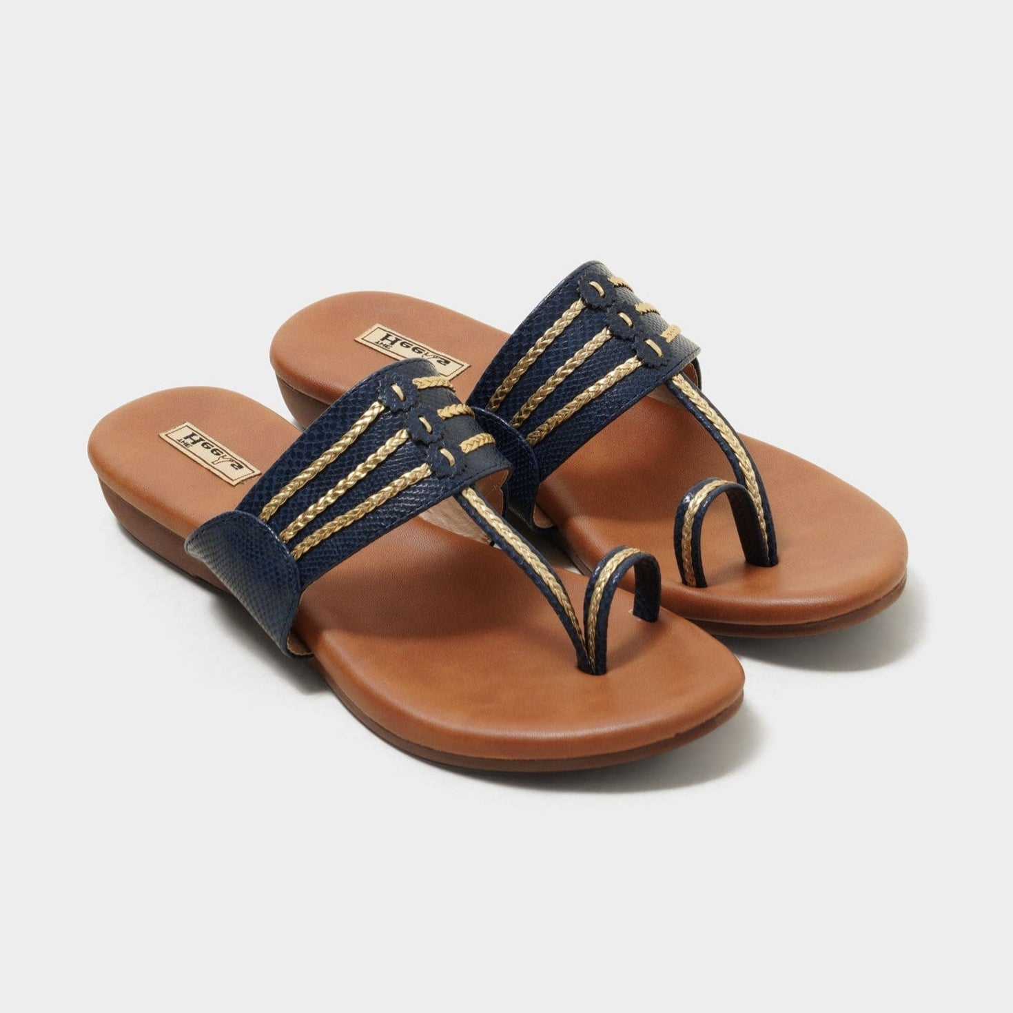 Classic cushion sole Kohlapuris for women, pair with ethnic wear