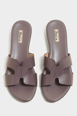 Emma Grey Cushion Sliders - The Heels India