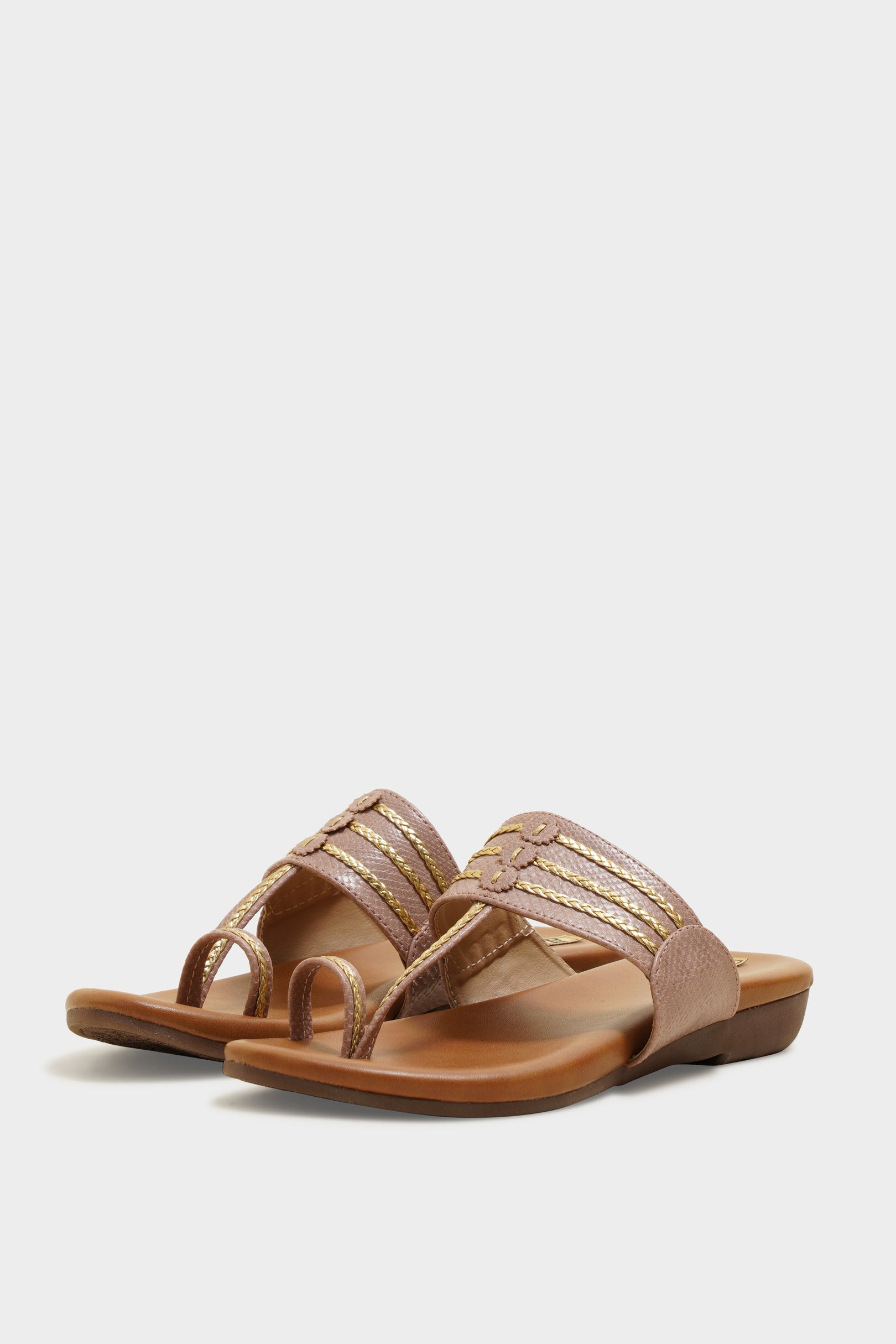 Zoe Pink Cushion Kohlapuris - The Heels India