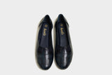 Olvier Blue Leather Ballerinas - The Heels India