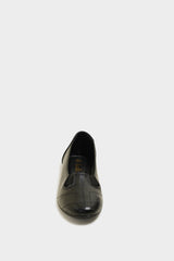 Logan Black Leather Ballerinas - The Heels India