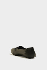 Logan Black Leather Ballerinas - The Heels India