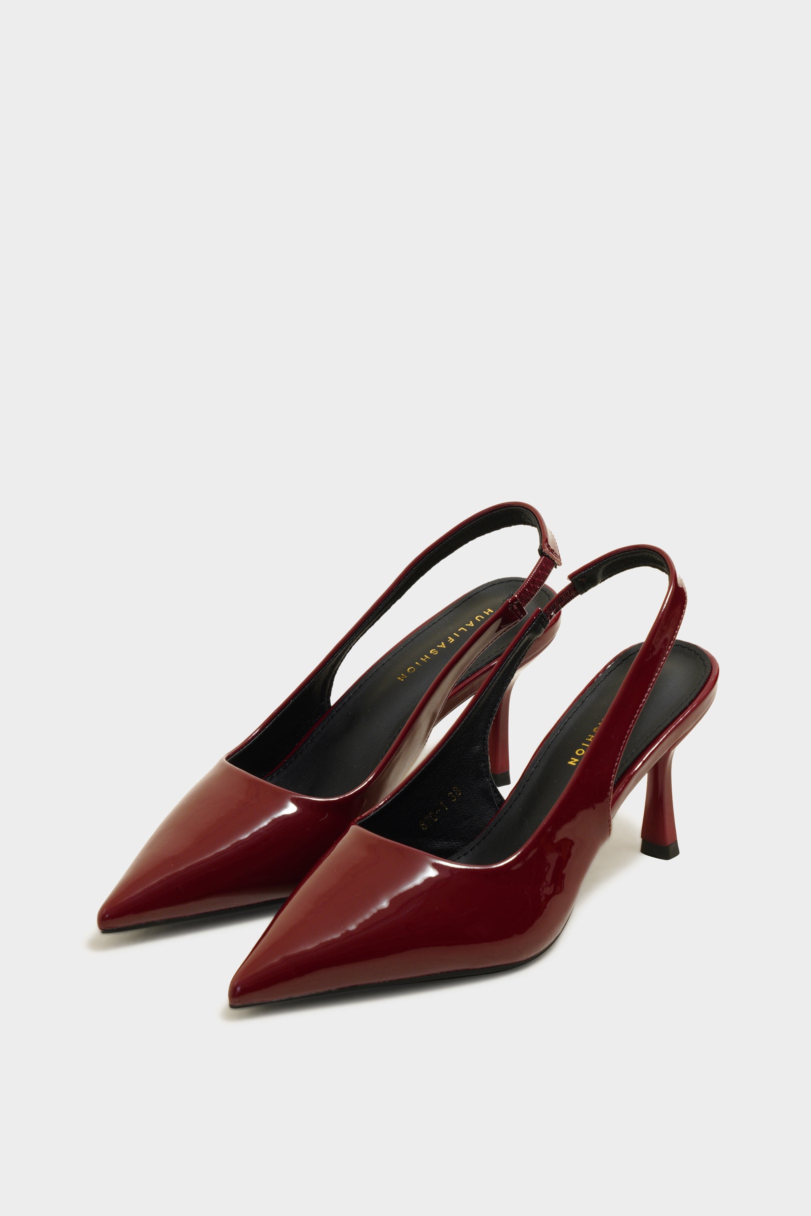 Scarlett wine slingback heels - The Heels India