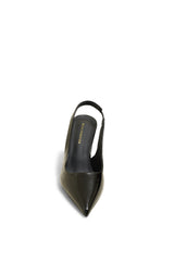 Belle black slingback heels - The Heels India