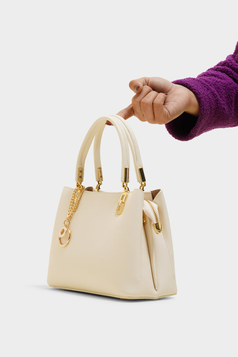 Ruby white purse - The Heels India