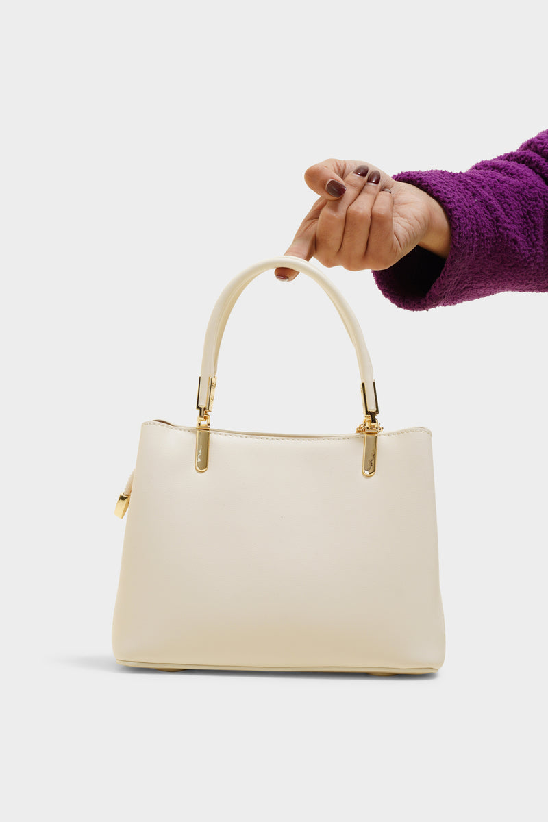 Ruby white purse - The Heels India