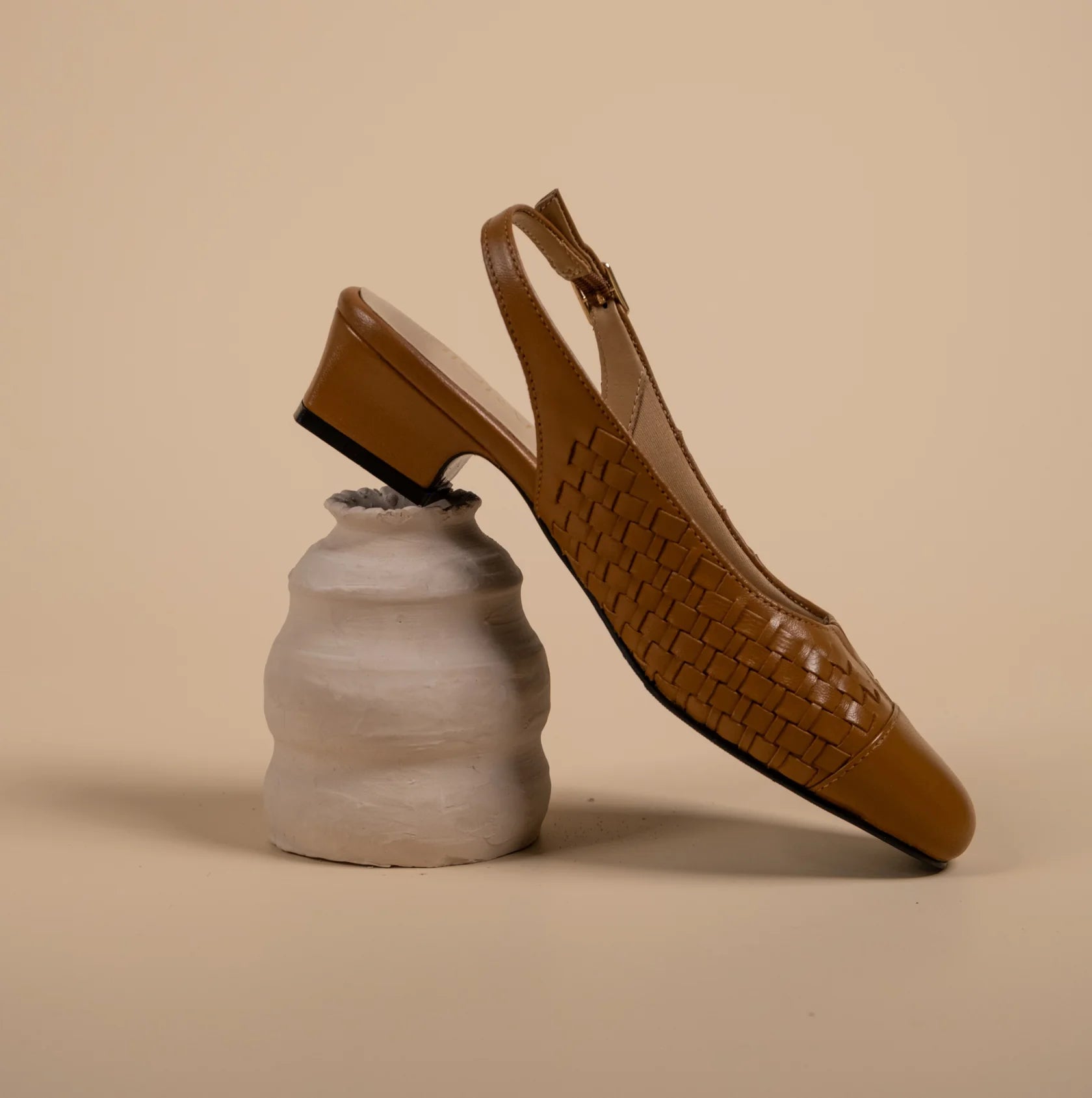 DARCY Premium Leather Sling Back Ballerinas - The Heels India