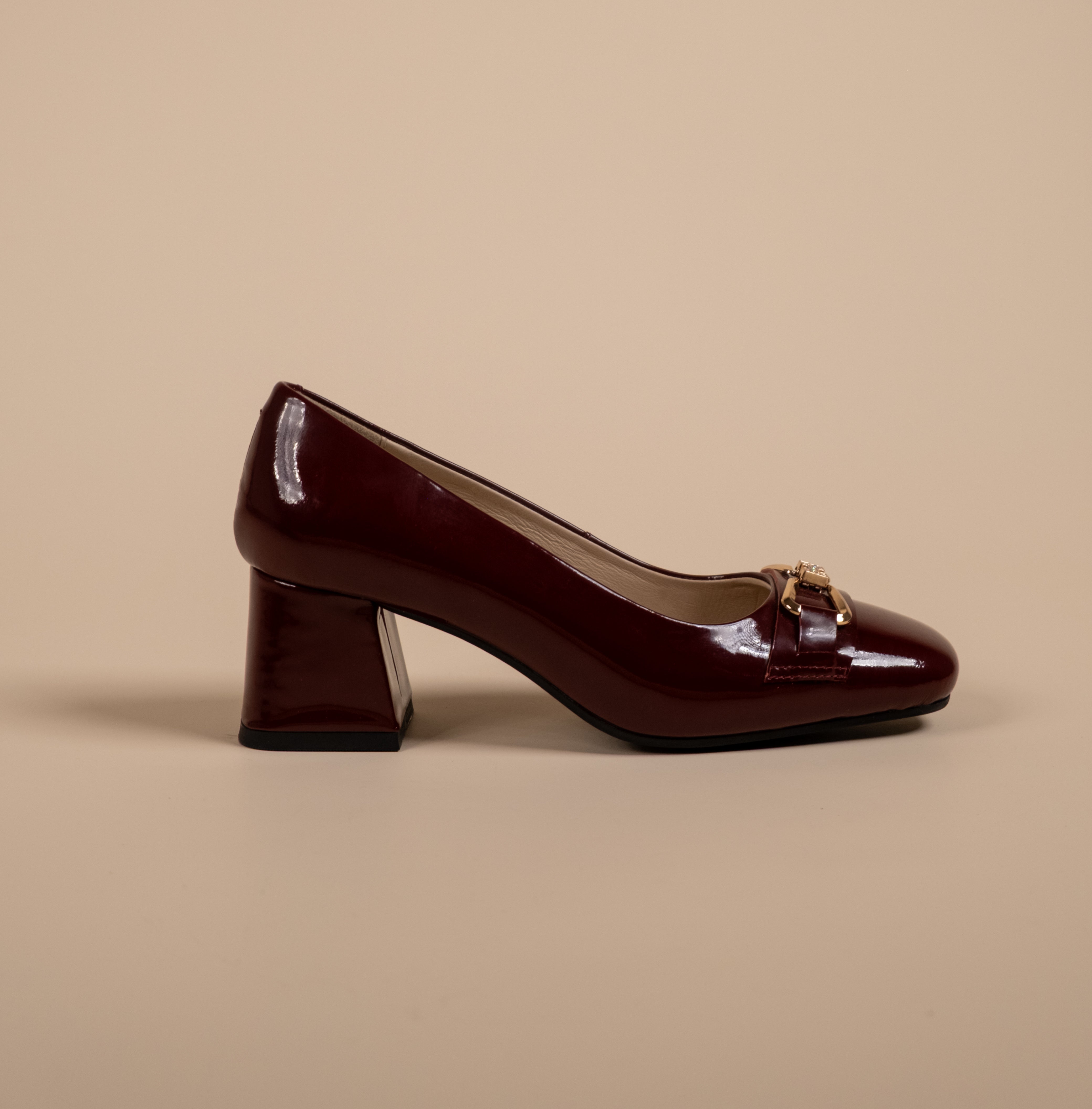 ZEAL Premium Patent Leather Block Heels