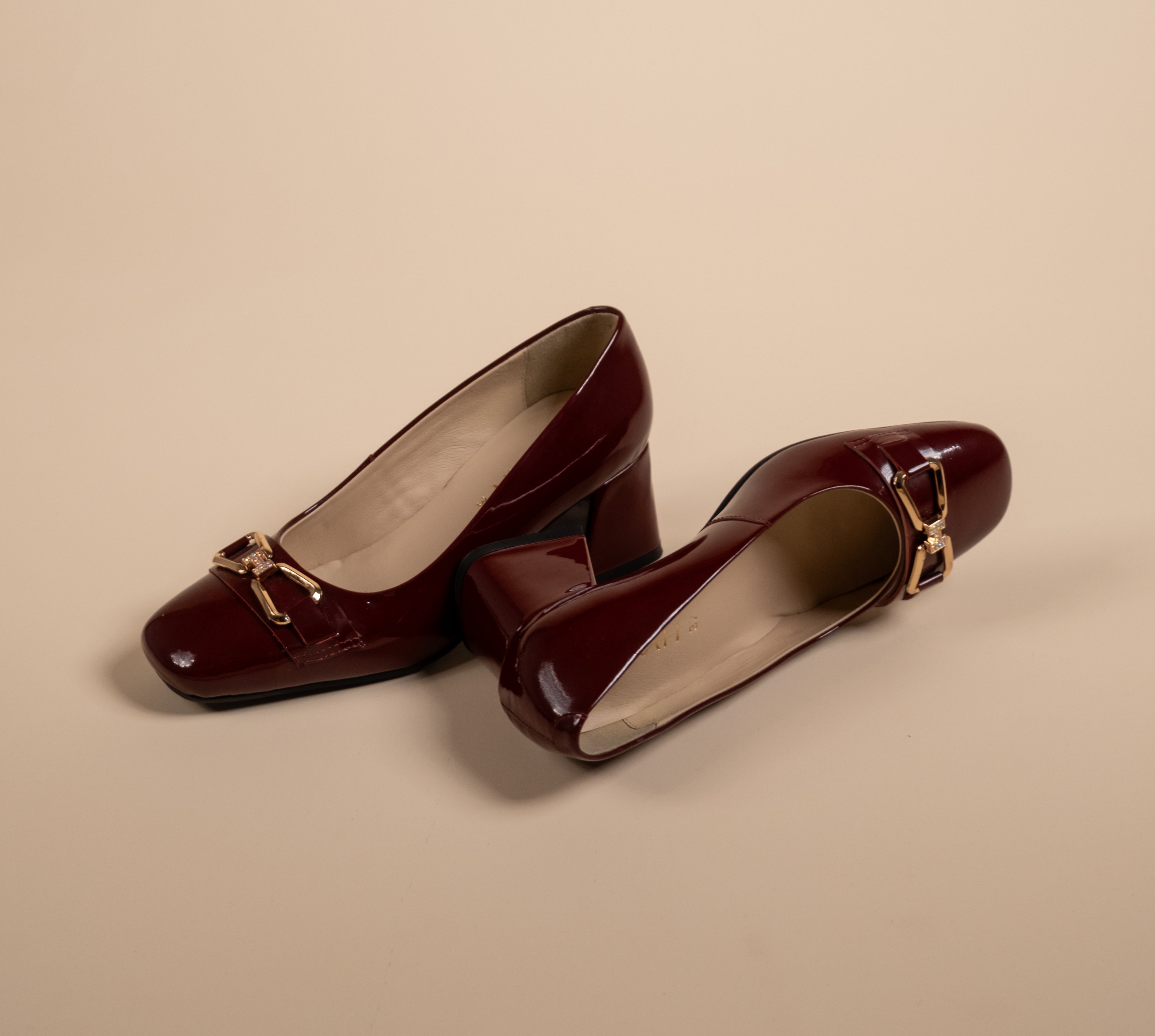 ZEAL Premium Patent Leather Block Heels