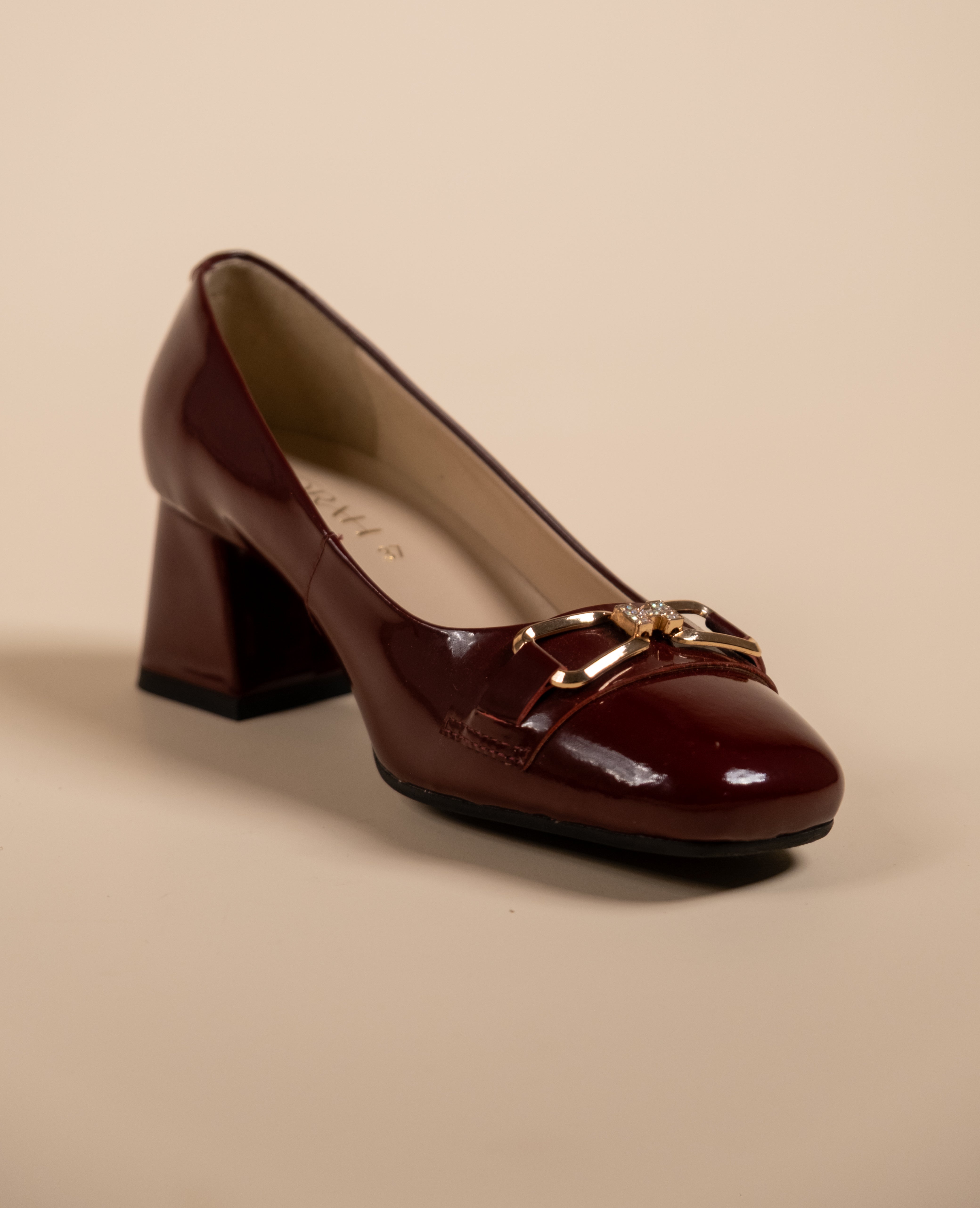 ZEAL Premium Patent Leather Block Heels
