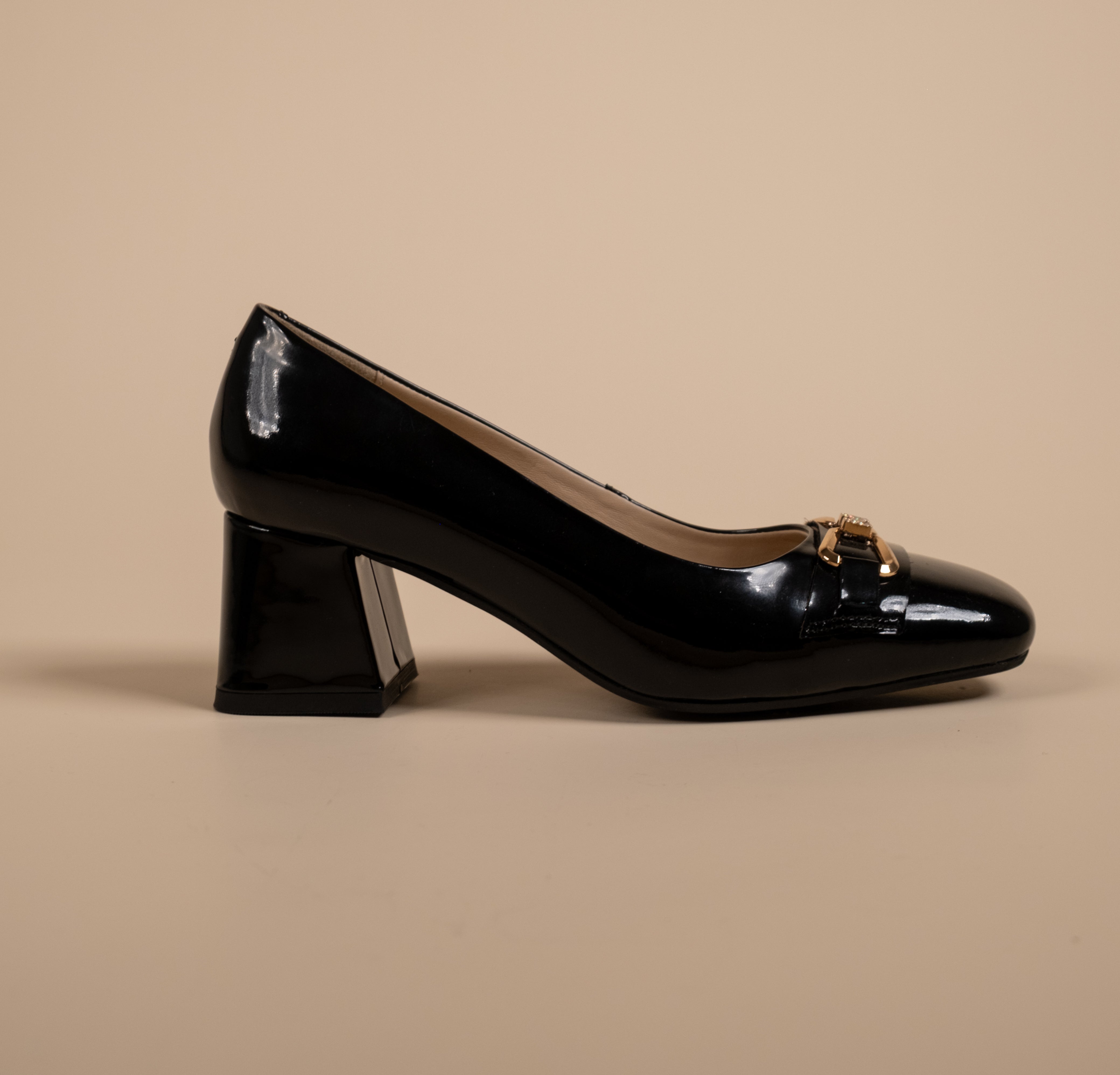 ZEAL Premium Patent Leather Block Heels
