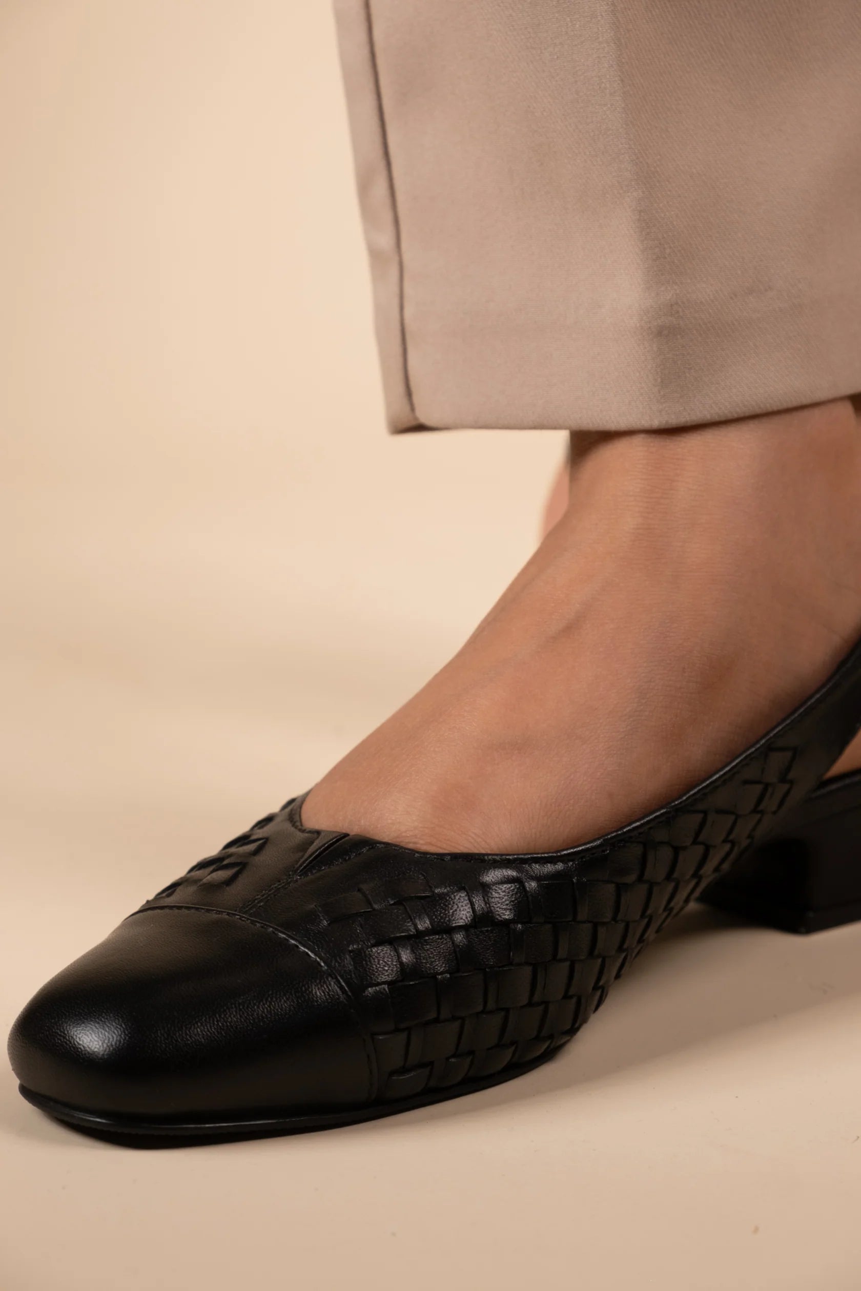 DARCY Premium Leather Sling Back Ballerinas - The Heels India