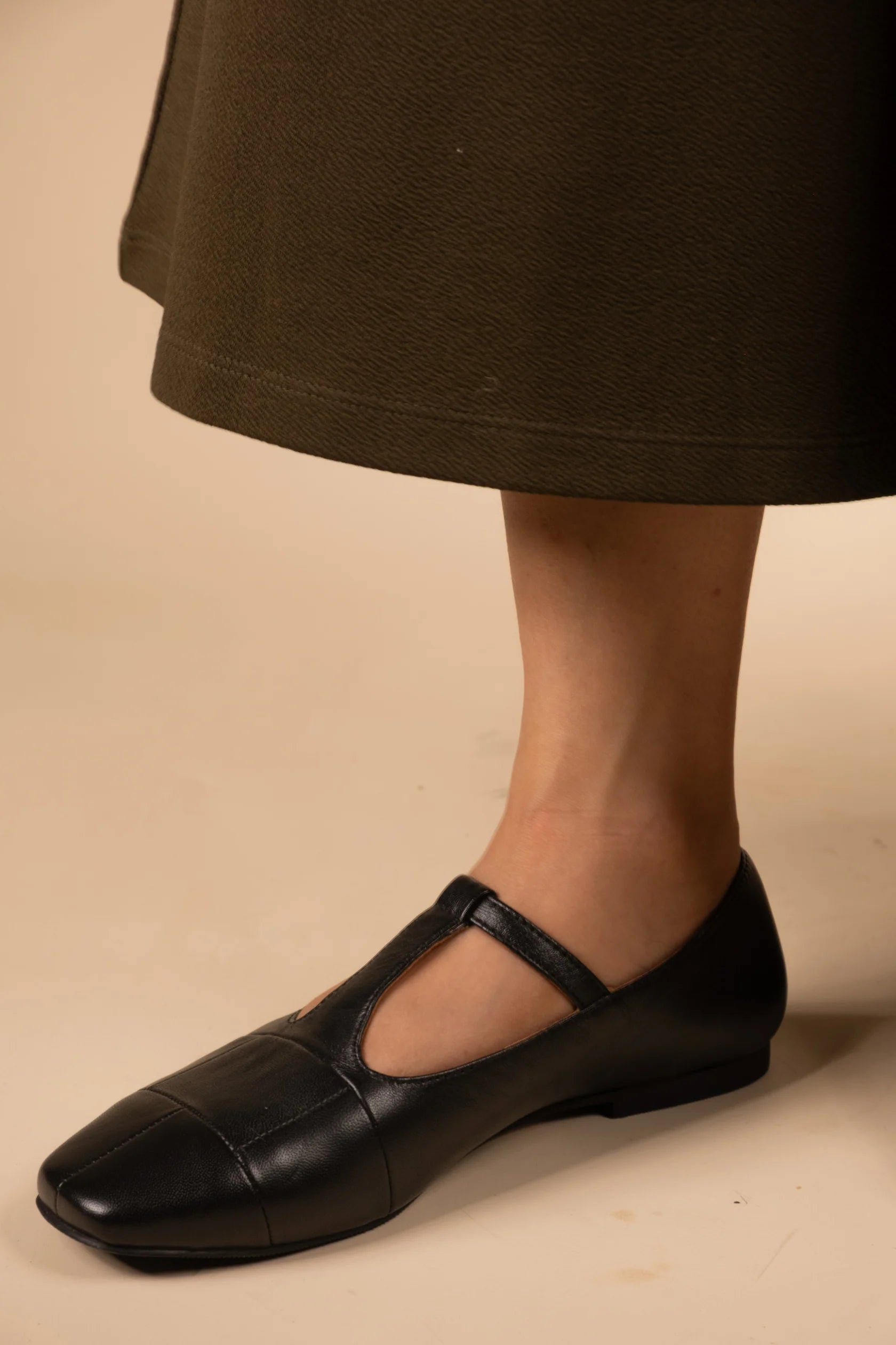 ZENITH Premium Leather Mary Jane Ballerinas