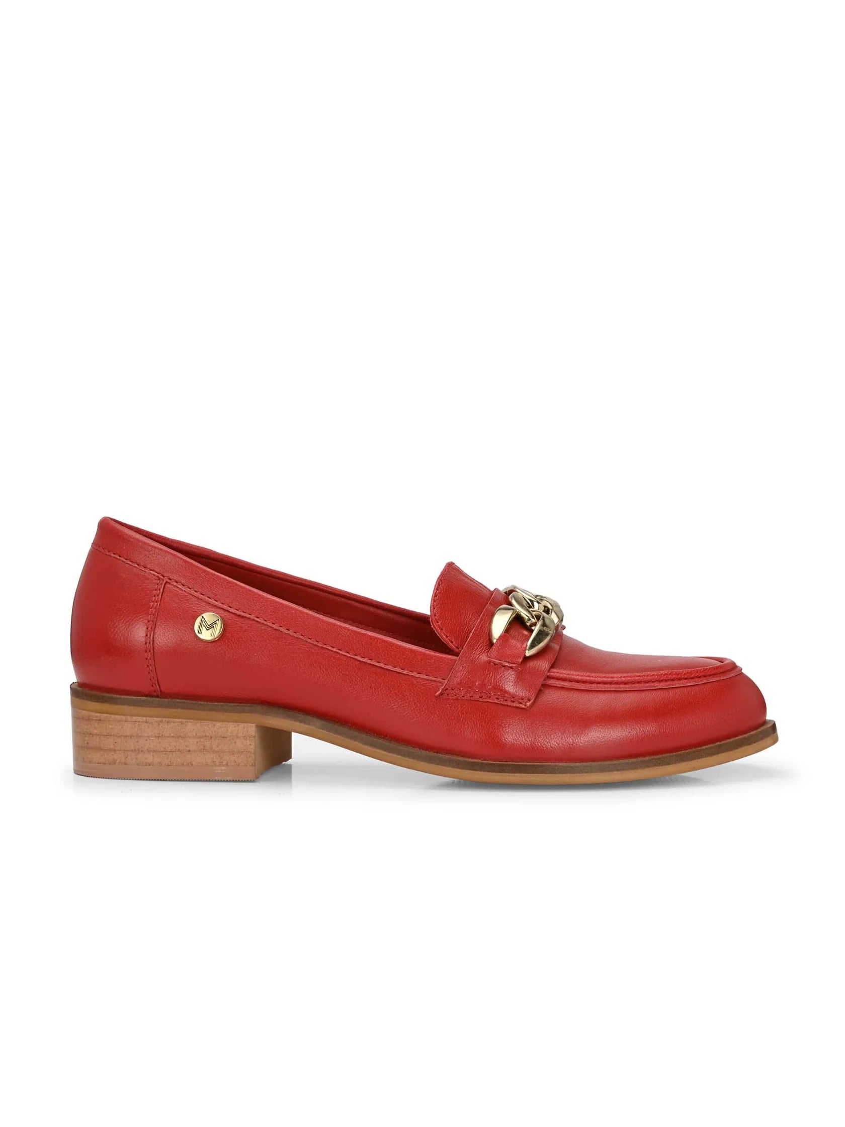 NORA Premium Leather Mid Heel Formal Loafers - The Heels India