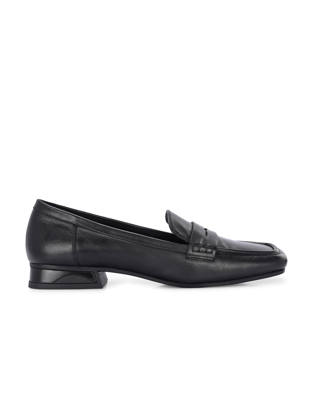 SERENE Premium Leather Mid Heel Square Toe Loafers
