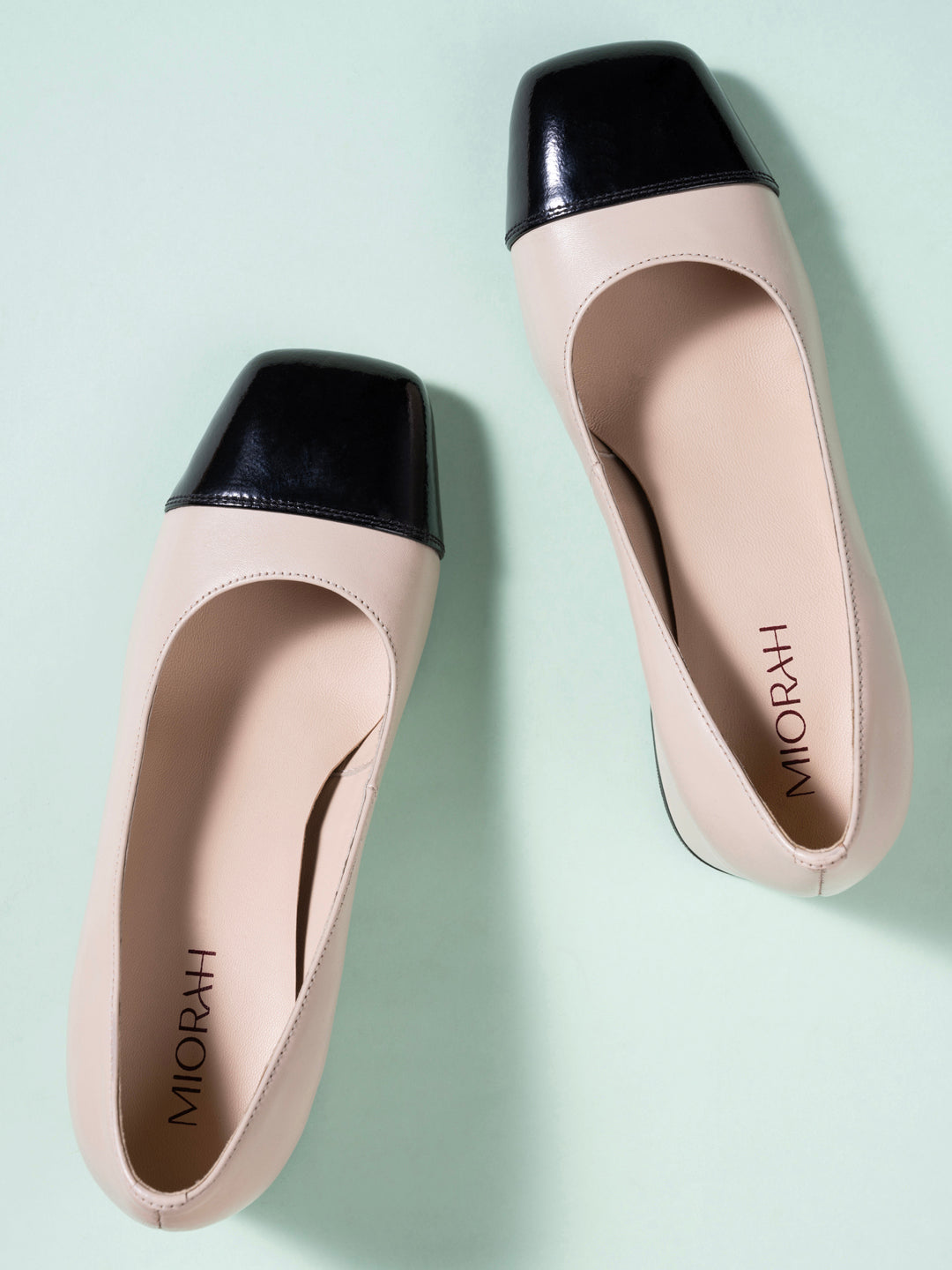 RADIANT Premium Leather Cap Toe Block Heels