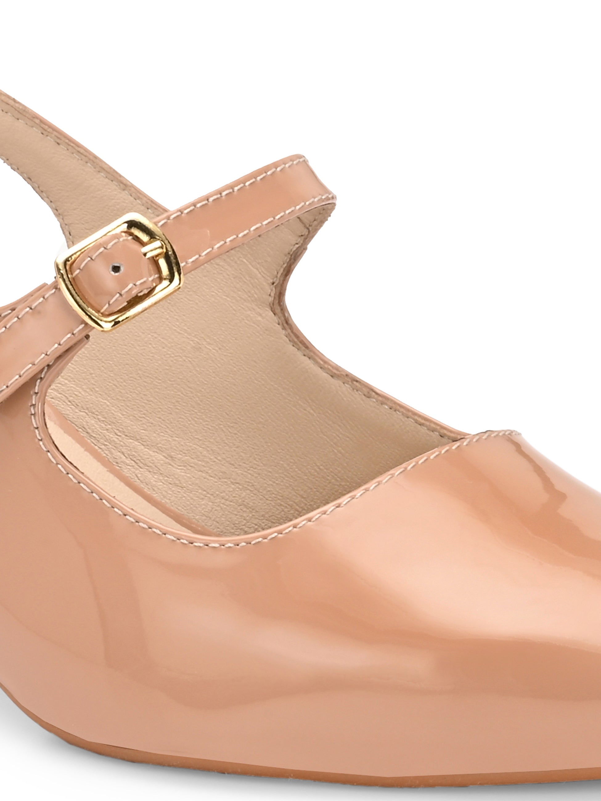 BRIZA Premium Leather Slingback Kitten Heels