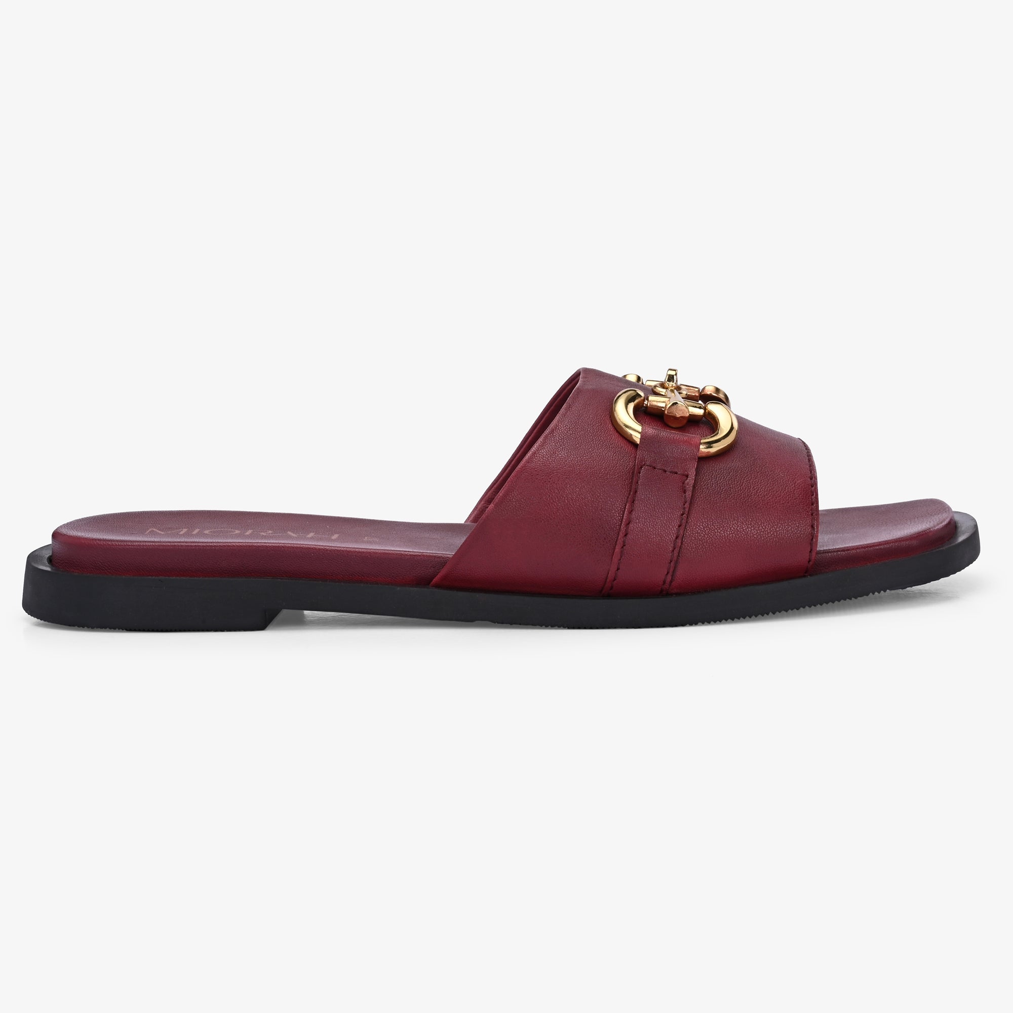 FLUTTER Premium Leather Neon Summer Sliders