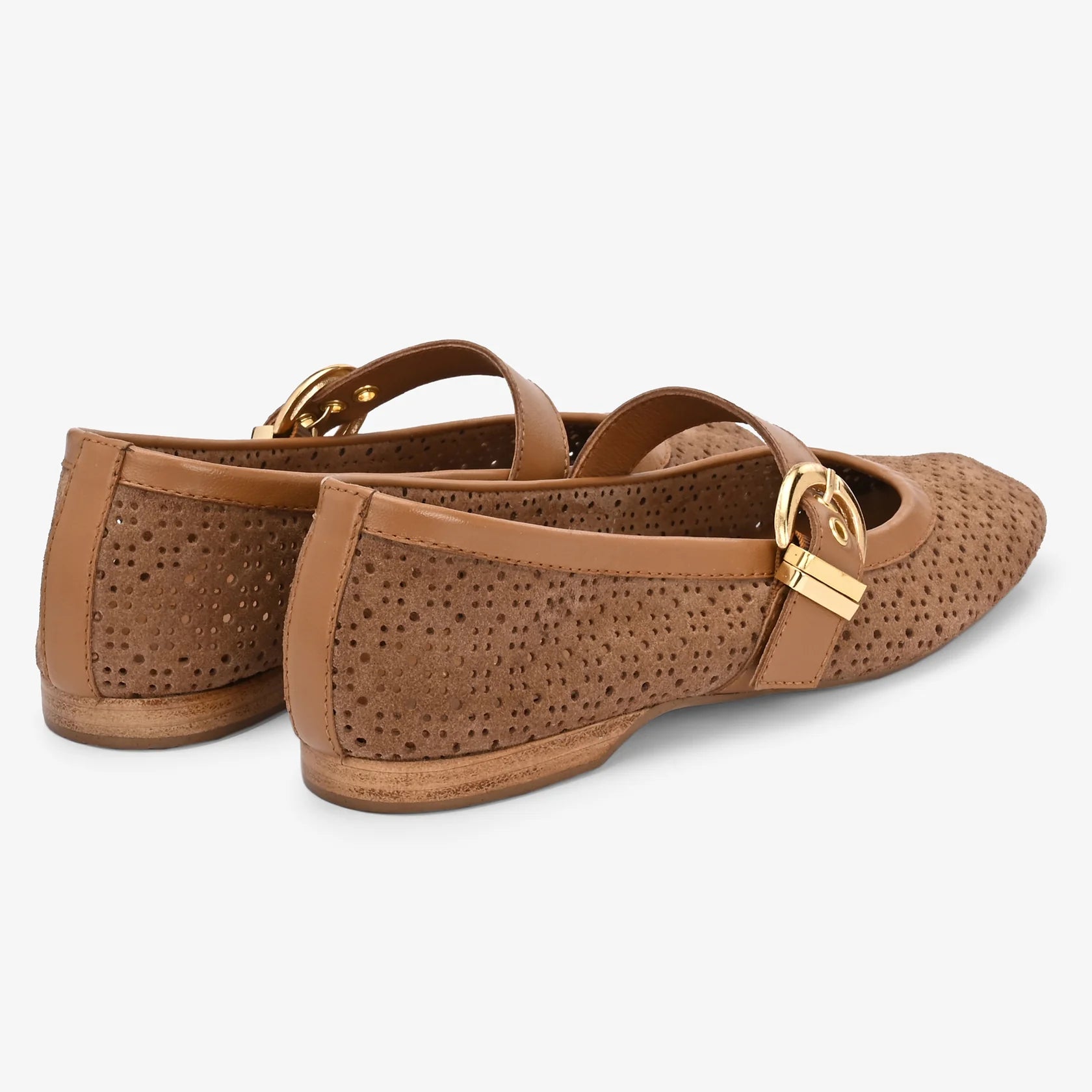 JUNO Premium Leather Mary Jane Ballerinas - The Heels India