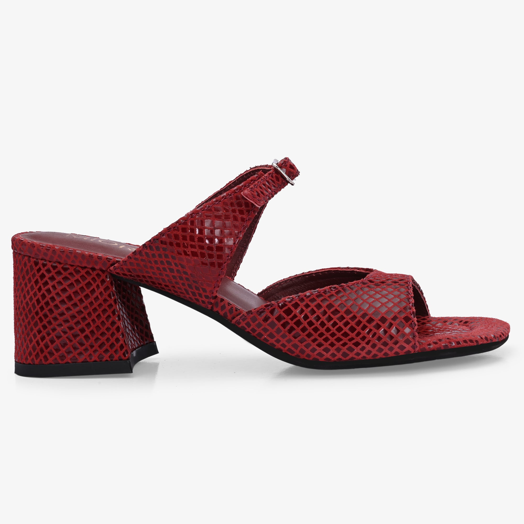 ROXY Premium Leather Slip on Block Heels