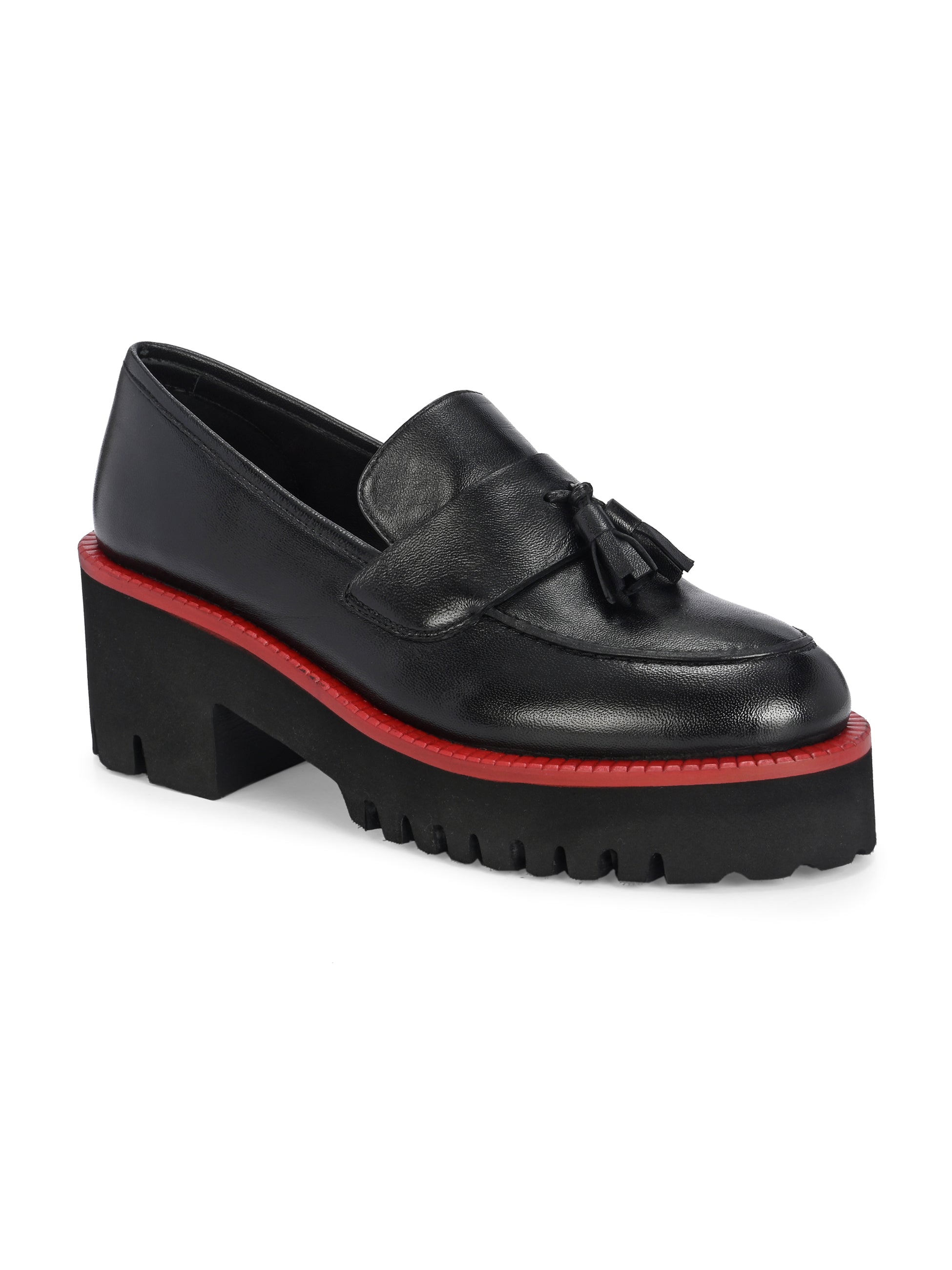 ROGUE Premium Leather Tassel Chunky Loafers