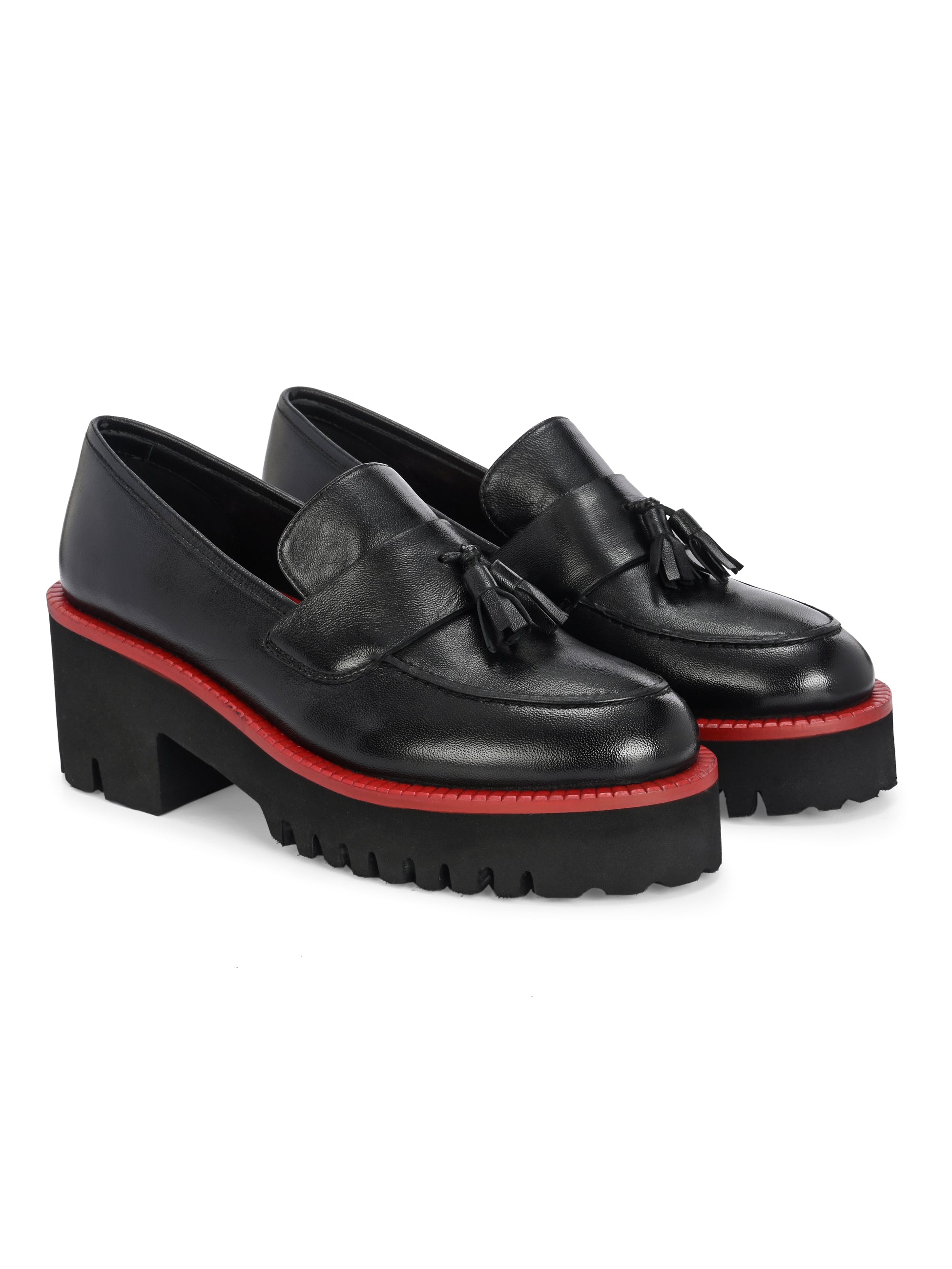 ROGUE Premium Leather Tassel Chunky Loafers