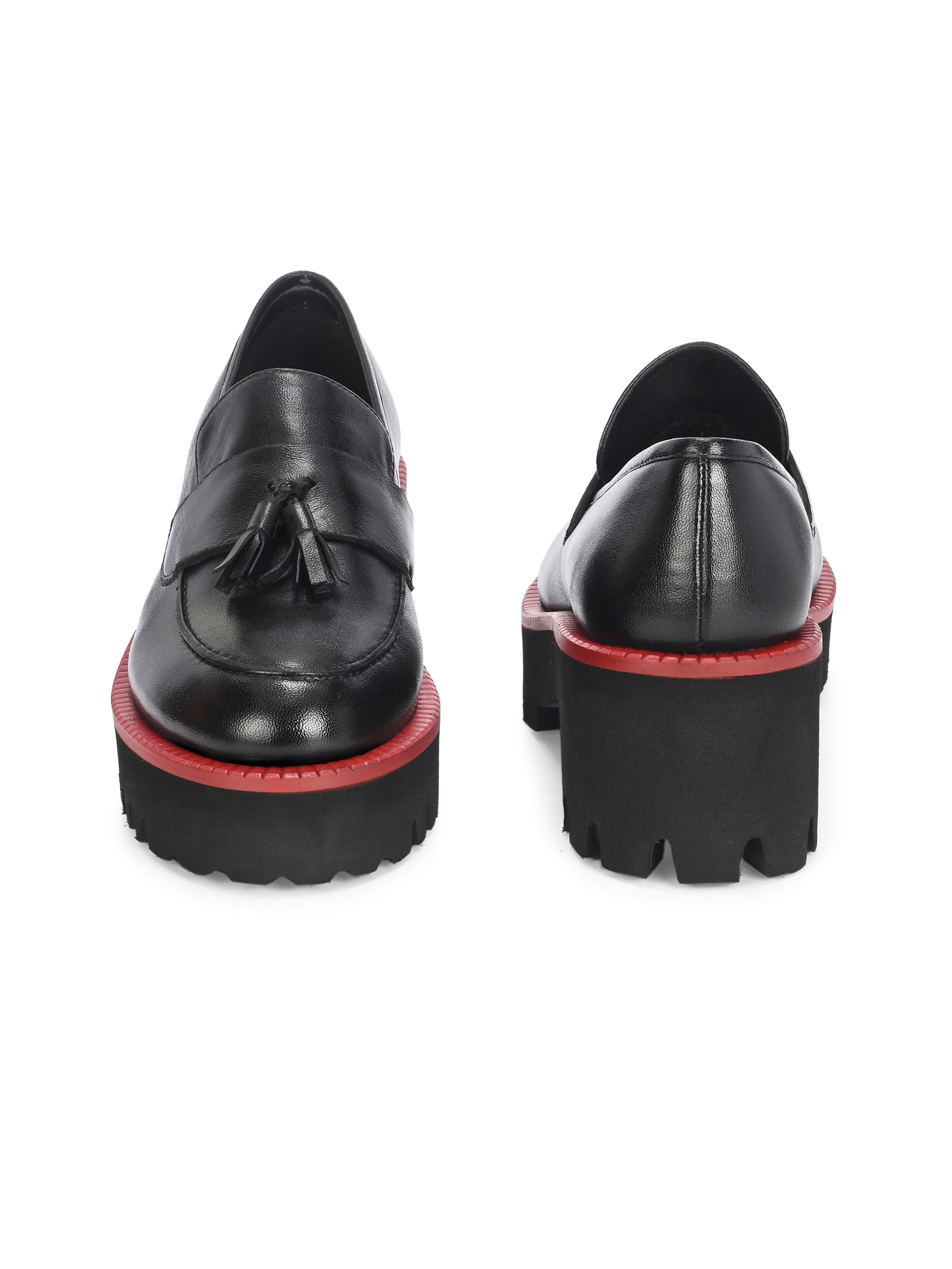 ROGUE Premium Leather Tassel Chunky Loafers
