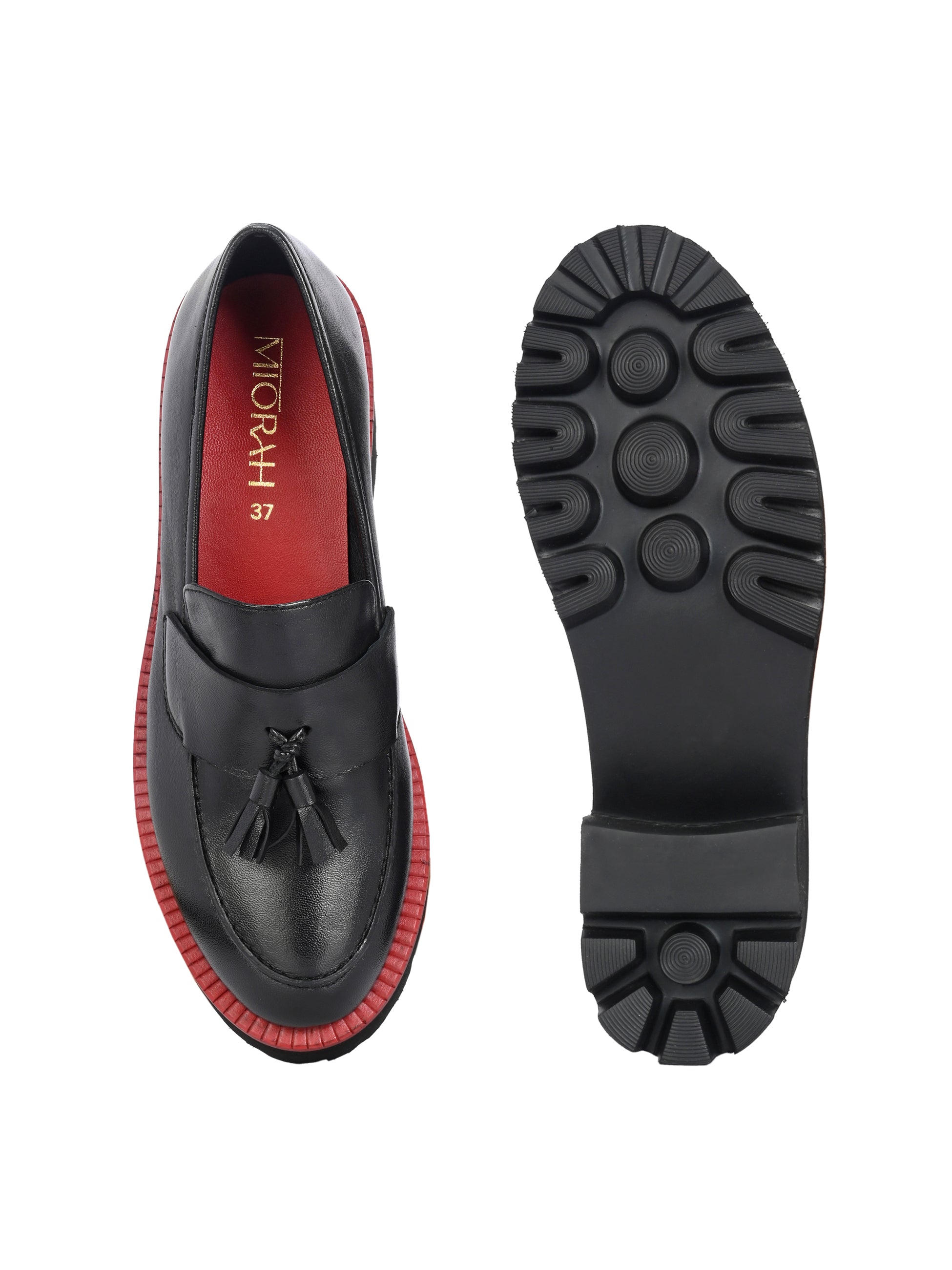 ROGUE Premium Leather Tassel Chunky Loafers
