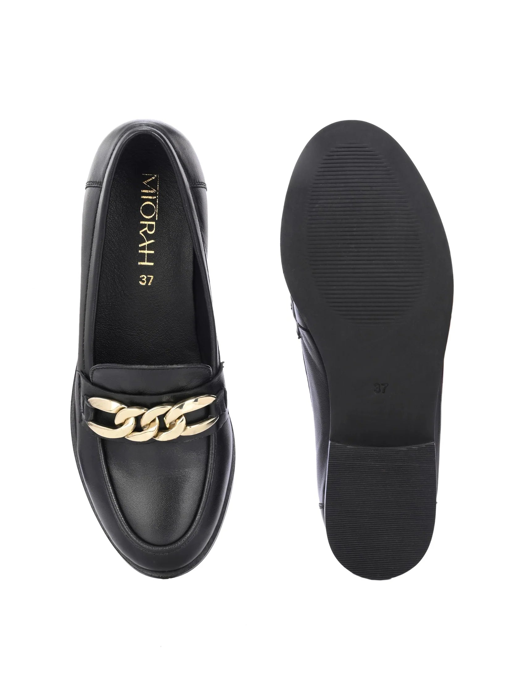 NORA Premium Leather Mid Heel Formal Loafers - The Heels India