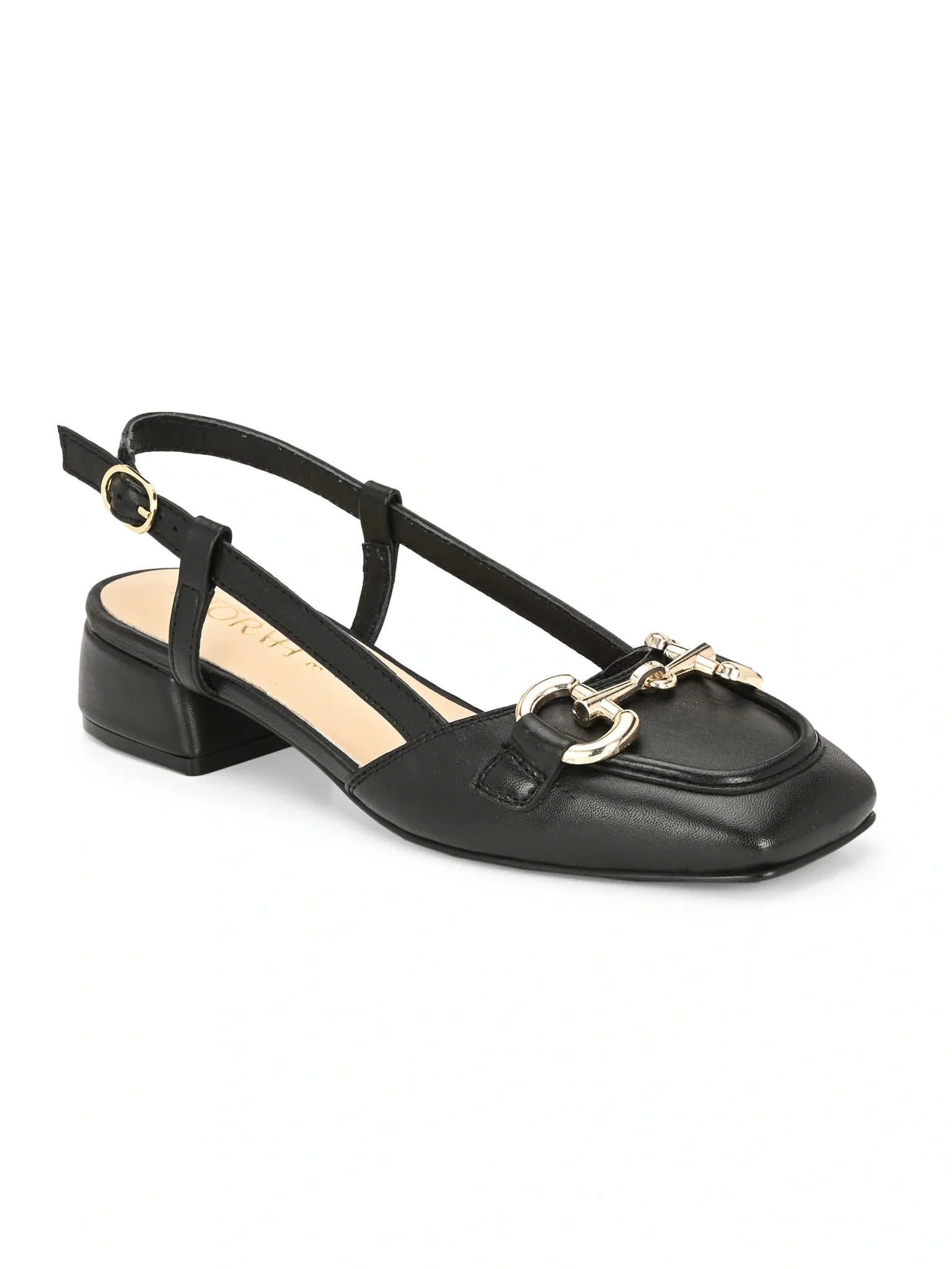 Miorah Leather Sling Back Heels