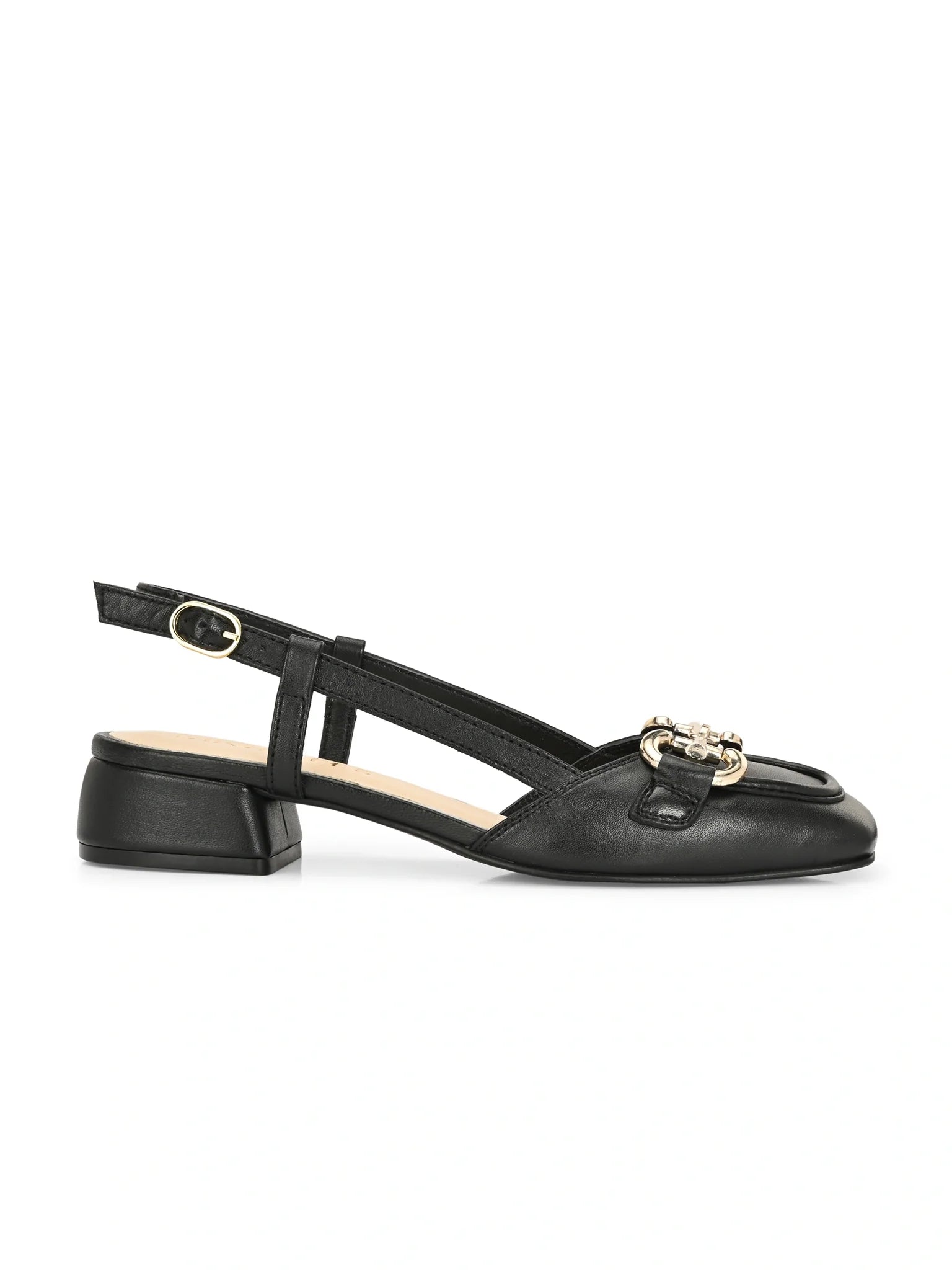 Miorah Leather Sling Back Heels