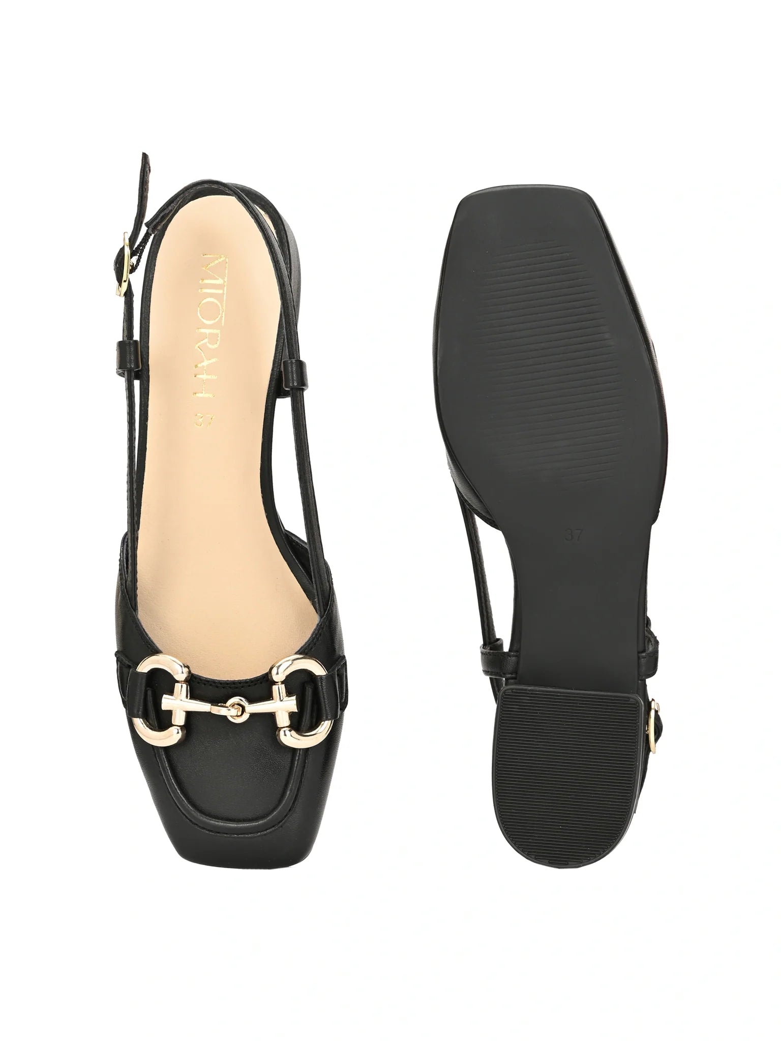 Miorah Leather Sling Back Heels