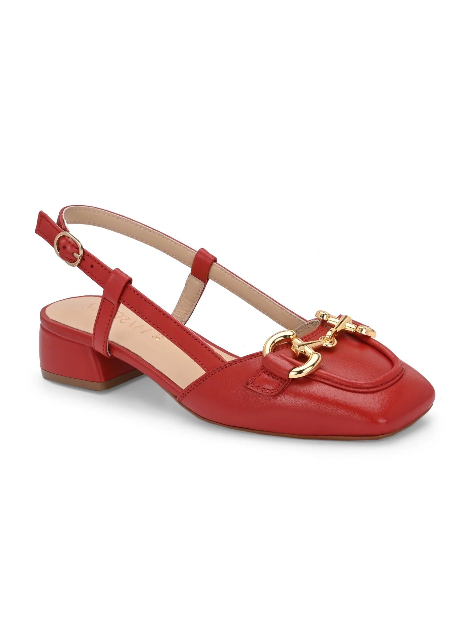 Miorah Leather Sling Back Heels