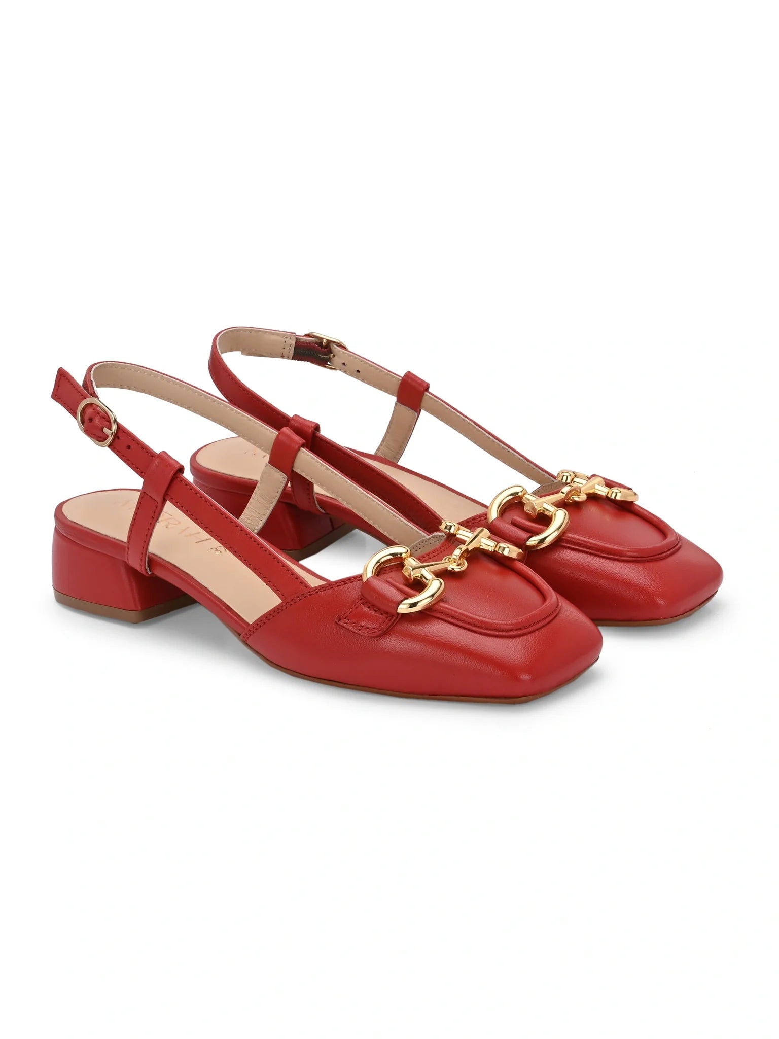 Miorah Leather Sling Back Heels