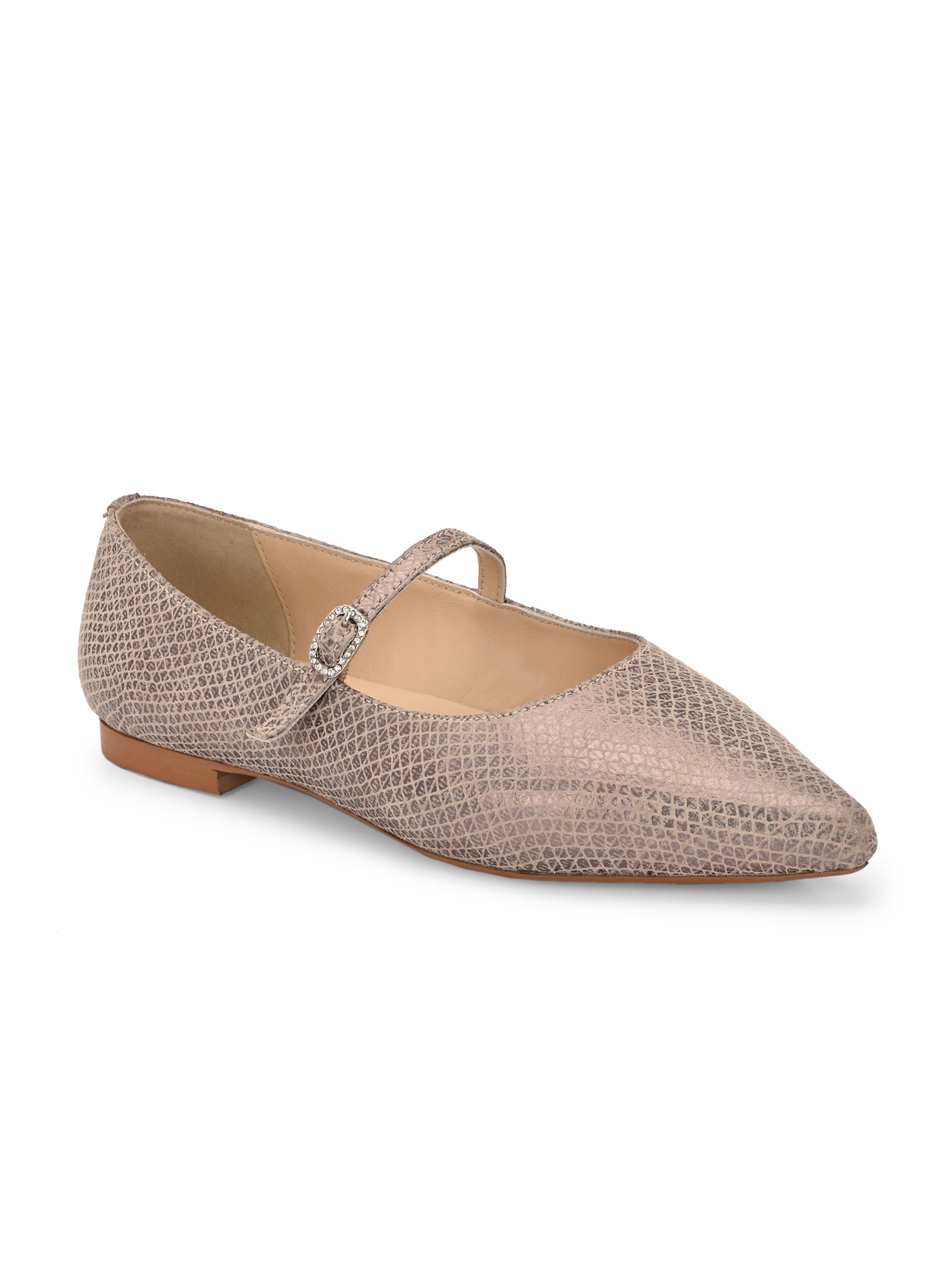 POPPY Premium Leather Pointed Flat Ballerinas